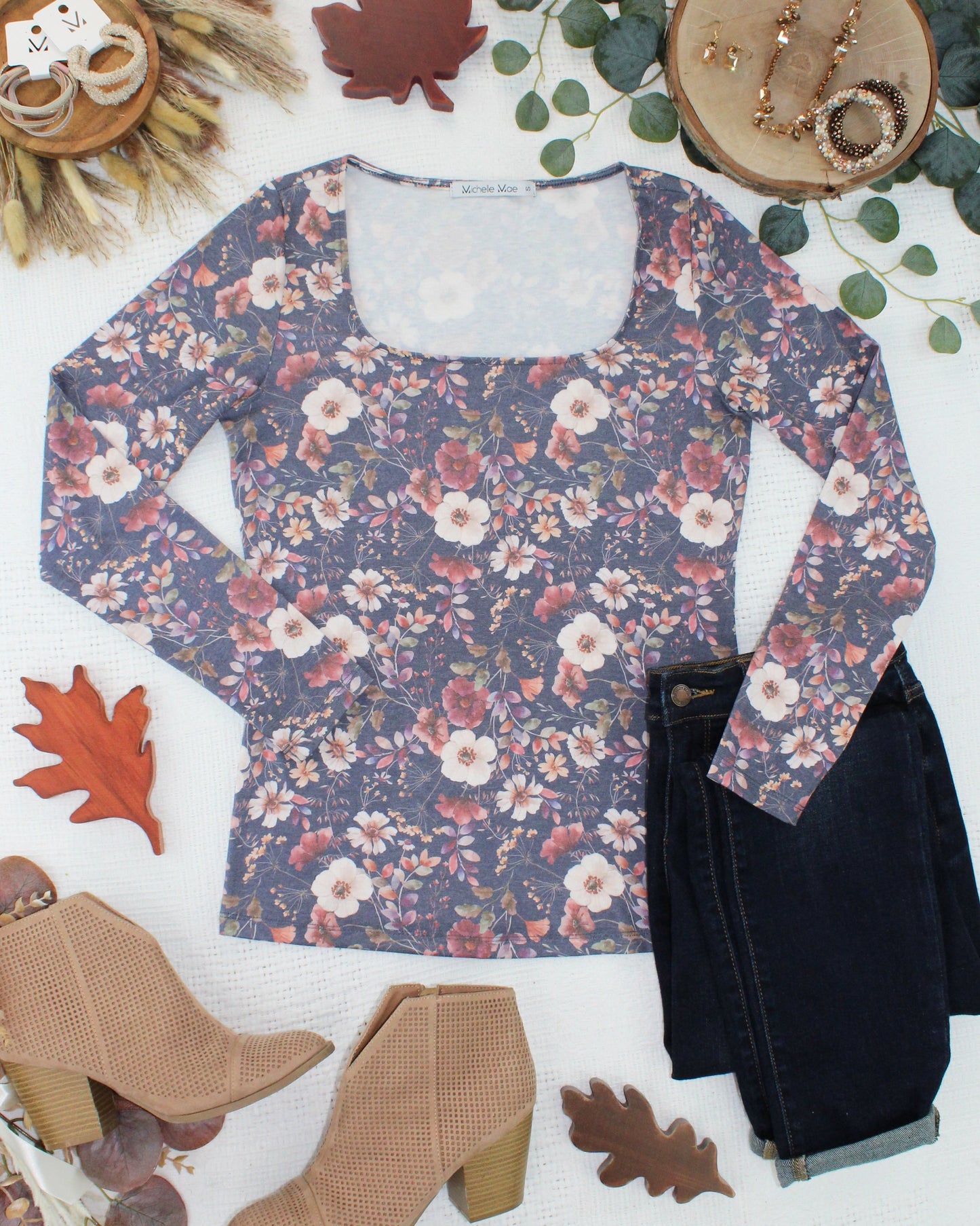 PREBOOK Alyssa Long Sleeve Top - Blushwood Floral
