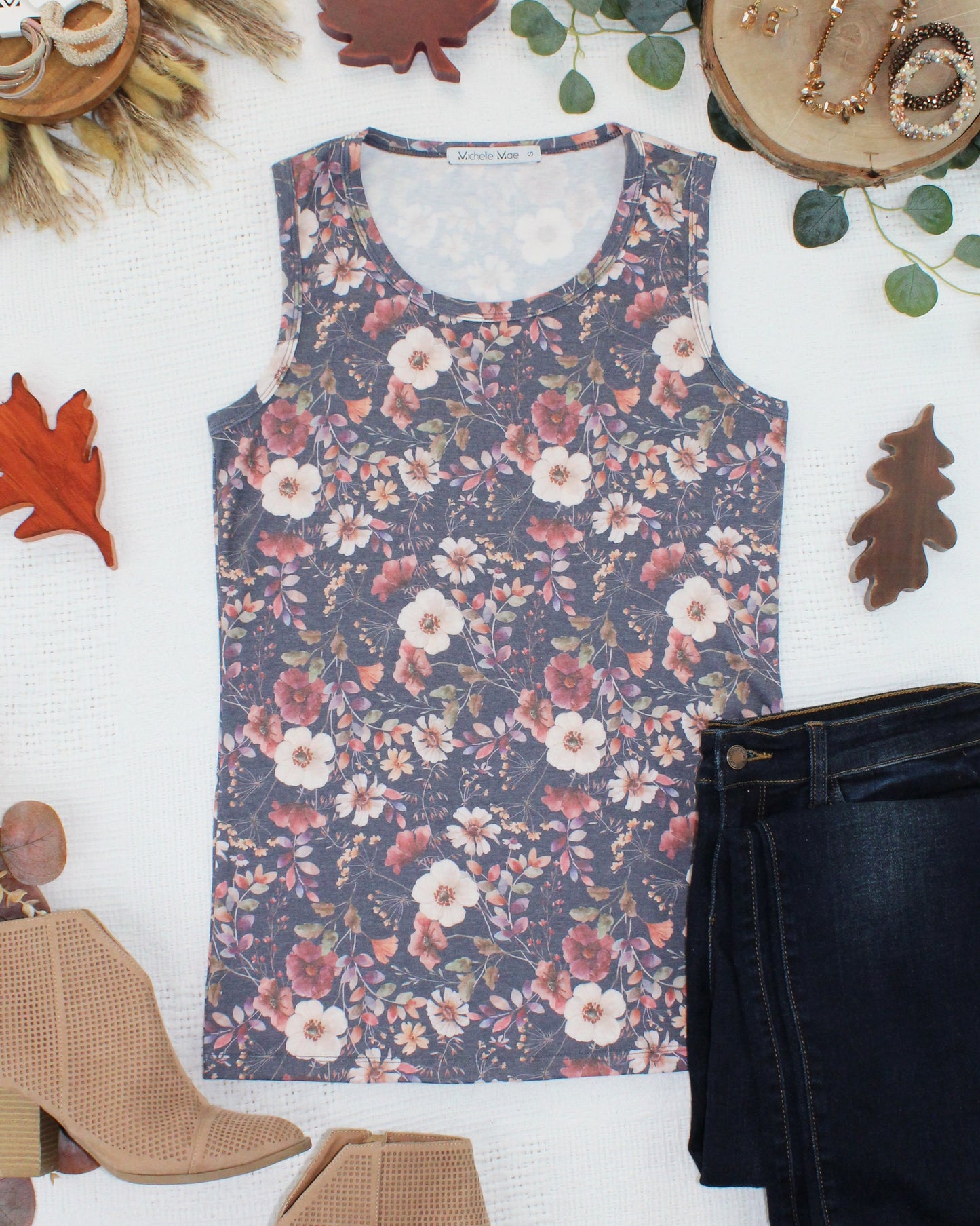 PREBOOK Ava Tank - Blushwood Floral