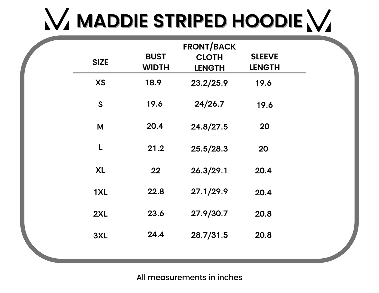 PREBOOK Maddie Striped Hoodie - Pumpkin Spice