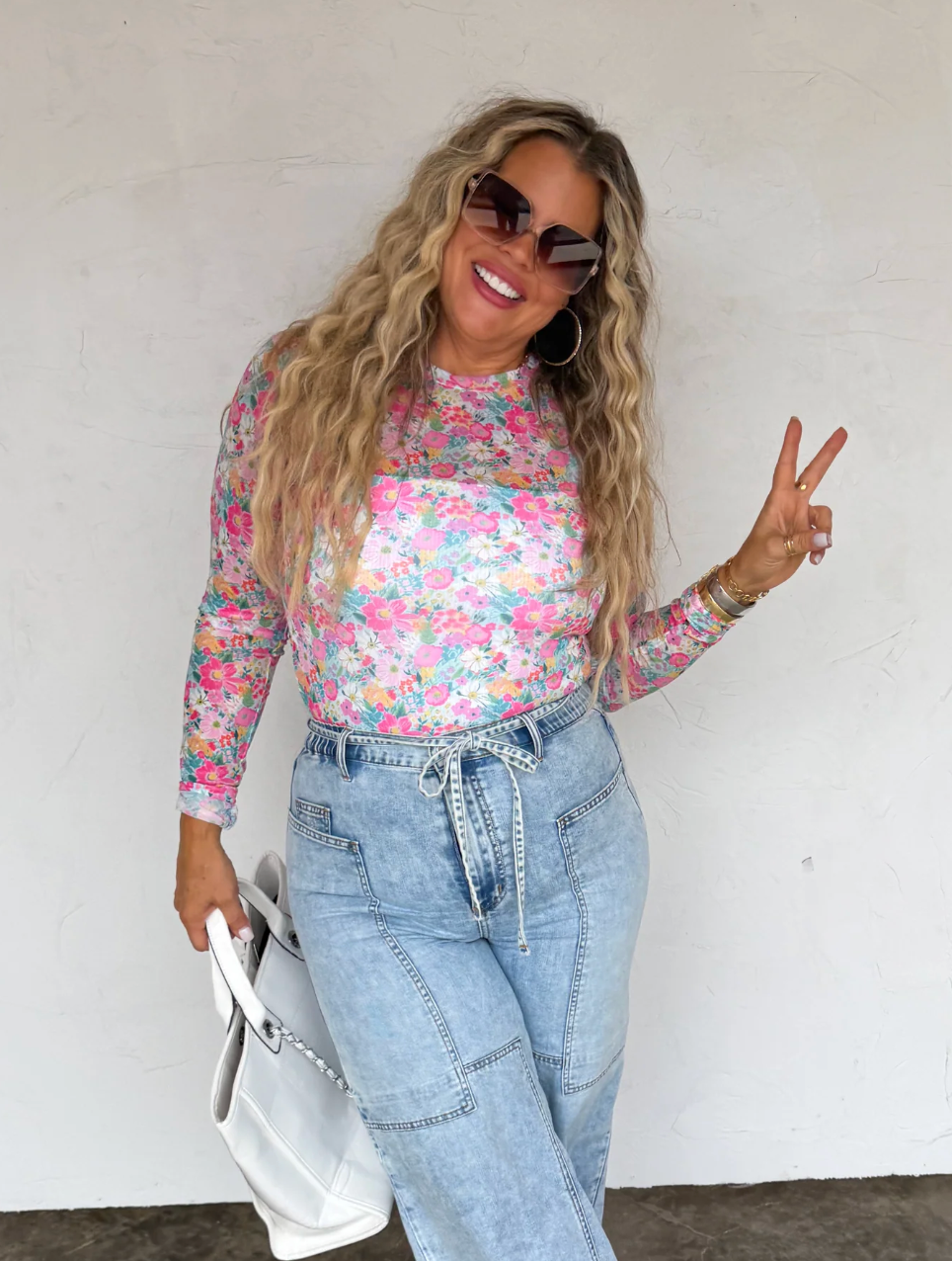 DRESS IT UP MESH TOPS - PINK FLORAL