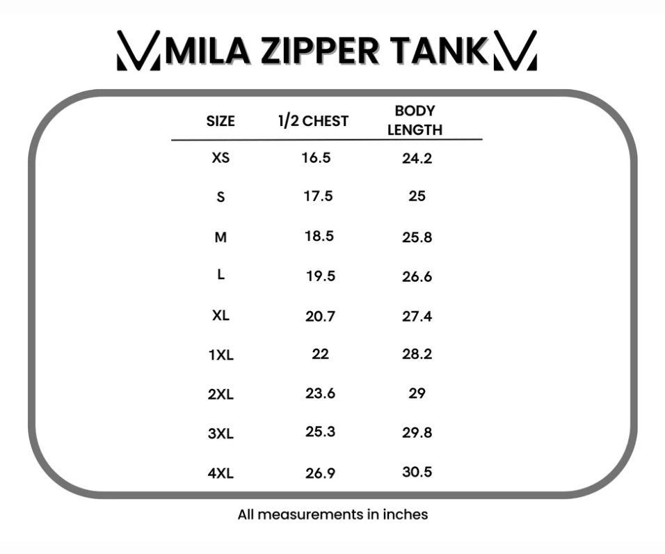 Mila Zipper Tank - Red