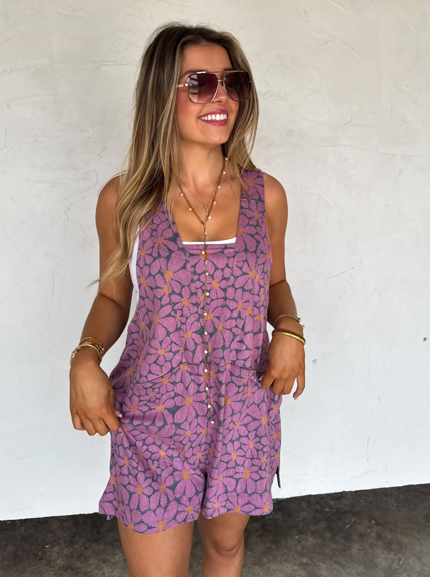 *PREORDER* DENIM DAISIES- BEACH PLEASE ROMPER