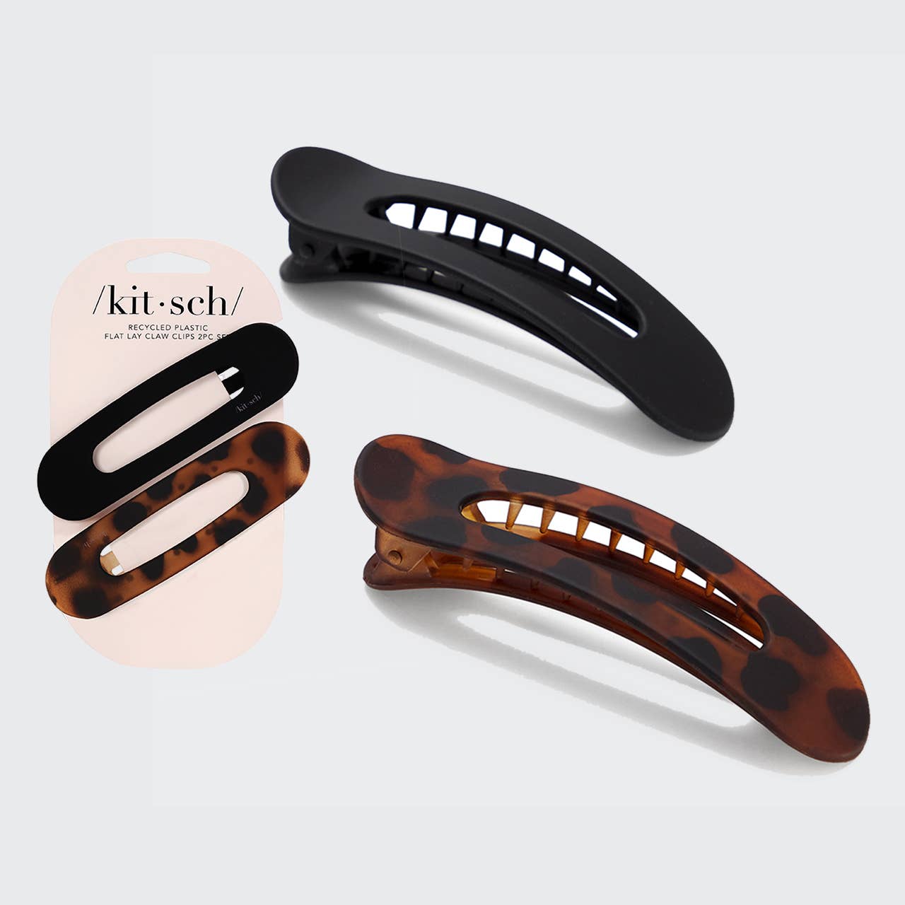 KITSCH FLAT LAY CLAW CLIP FLAT - 2 PIECE SET