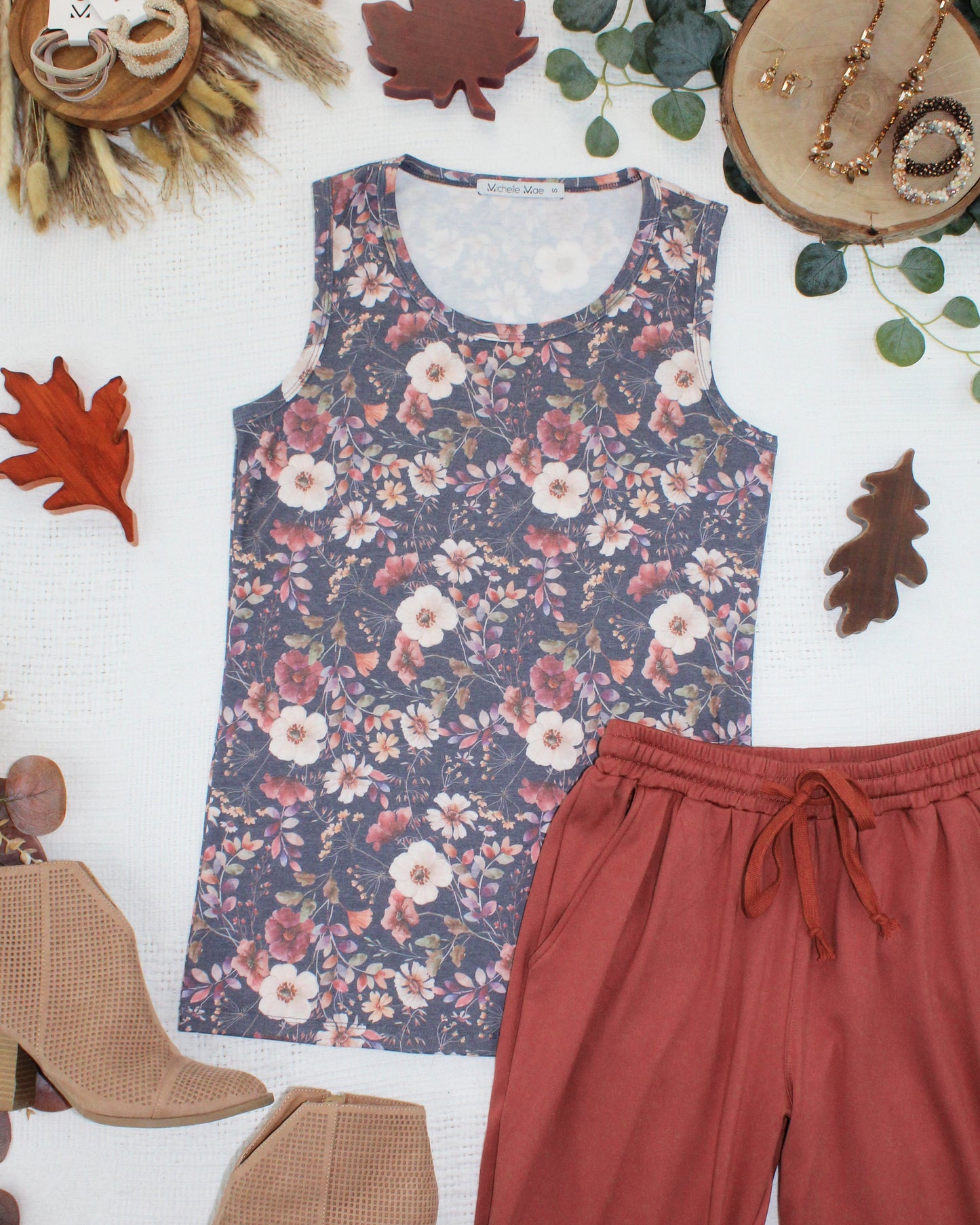 PREBOOK Ava Tank - Blushwood Floral