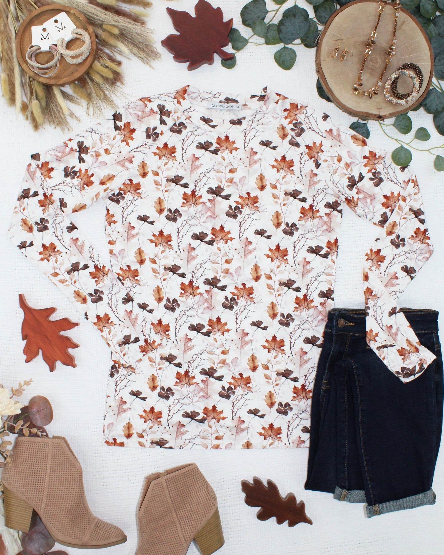 PREBOOK Blair Long Sleeve Top - Fall Foliage