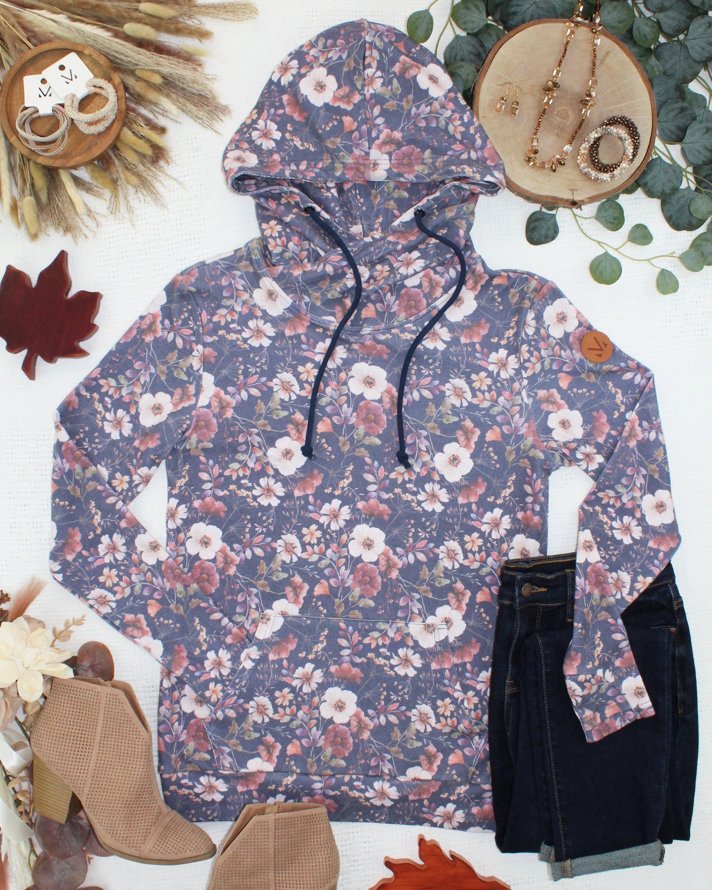 PREBOOK Ashley Hoodie - Blushwood Floral