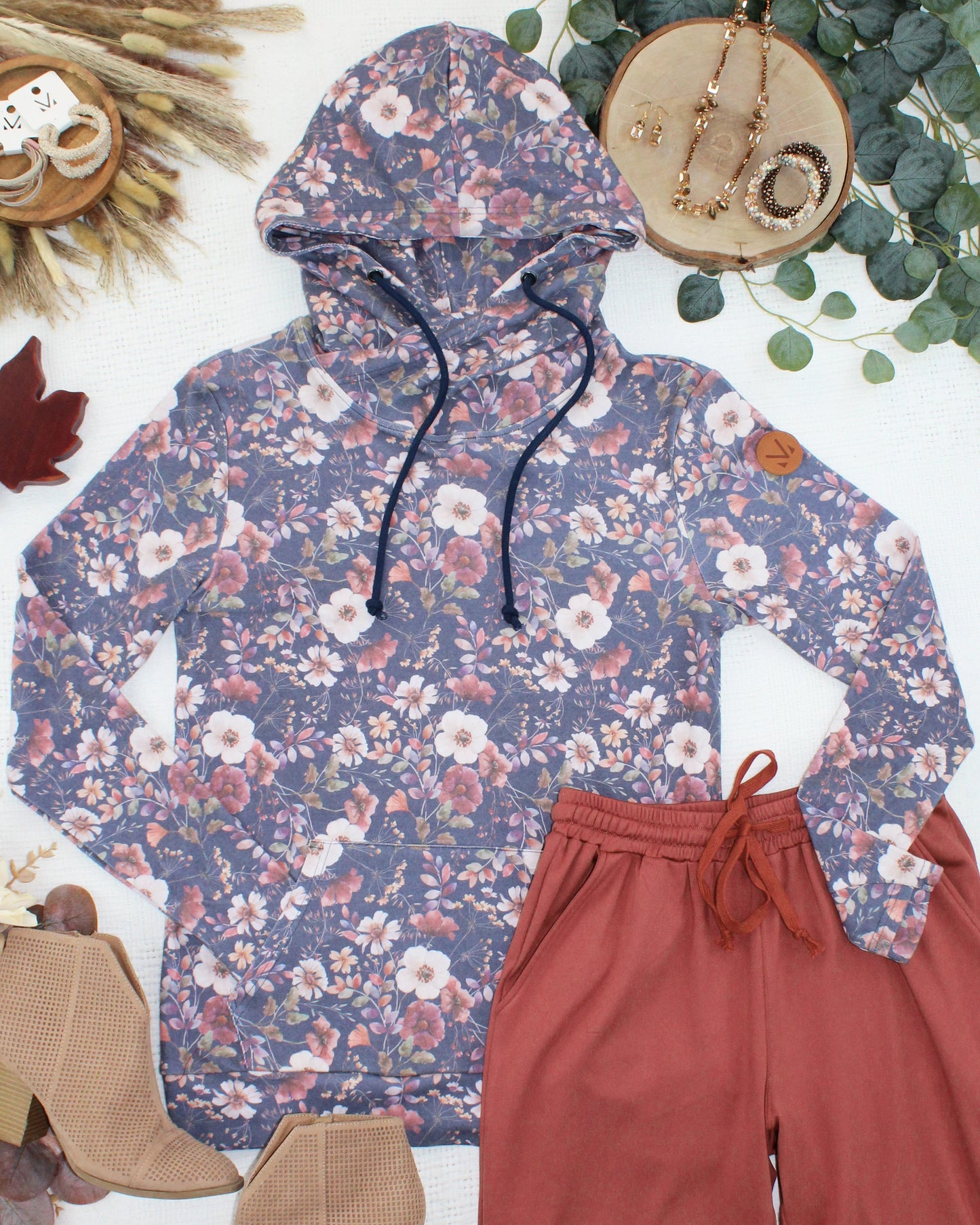 PREBOOK Ashley Hoodie - Blushwood Floral