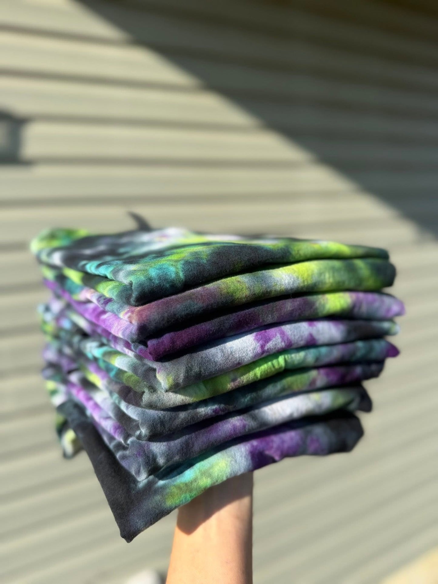 *PREORDER* GREEN, PURPLE + BLACK ICE DYE - NINE OPTIONS