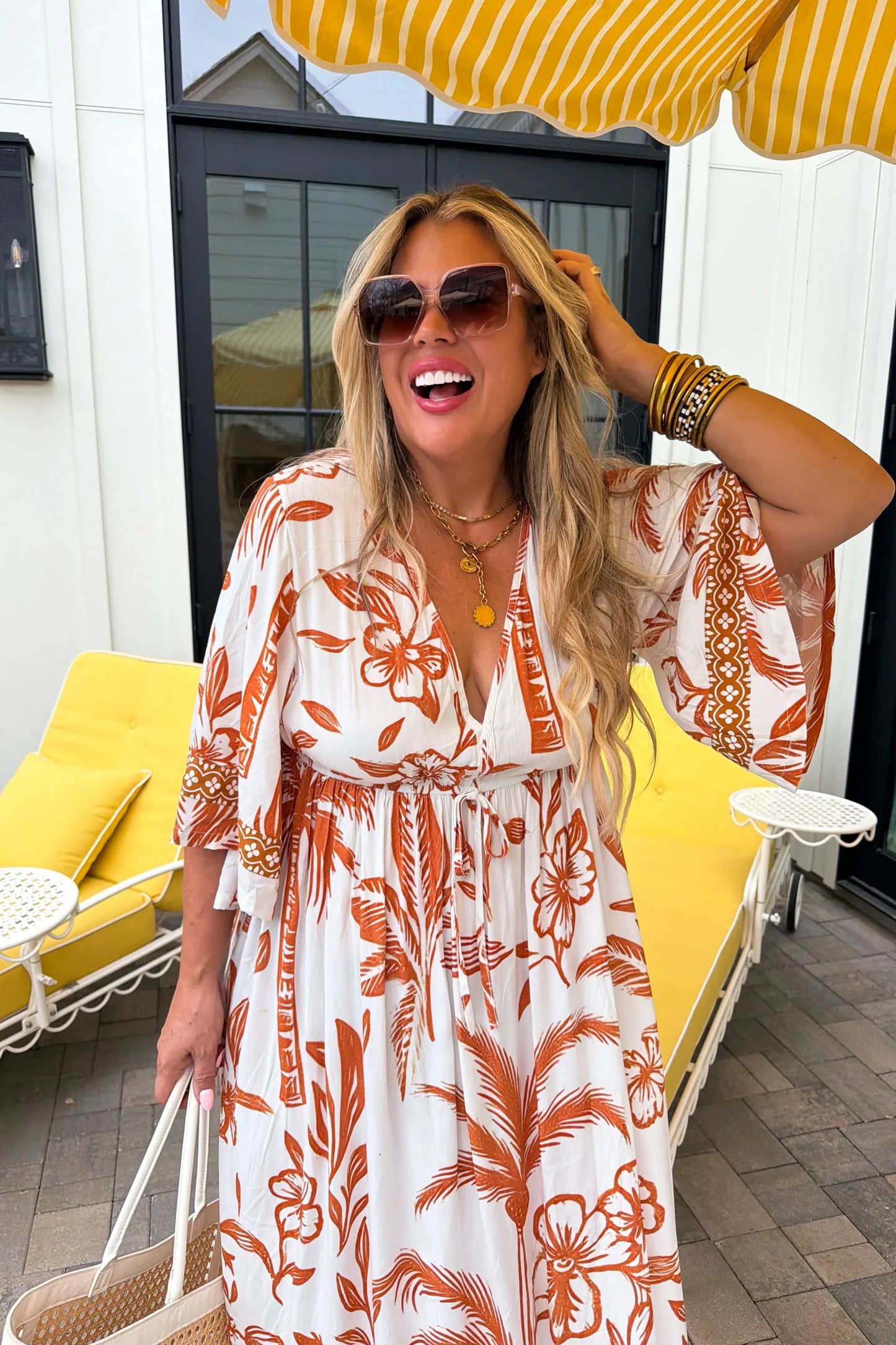 IN THE JUNGLE KAFTAN DRESS
