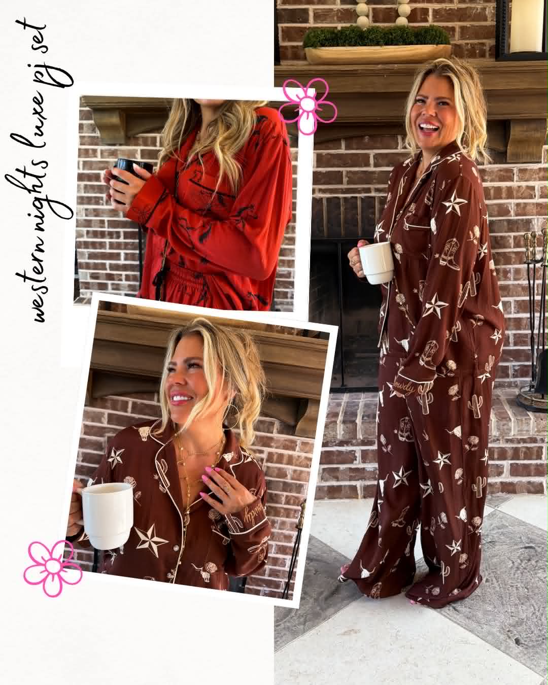 *PREORDER* WESTERN NIGHTS LUXE PJ SET - TWO COLORS
