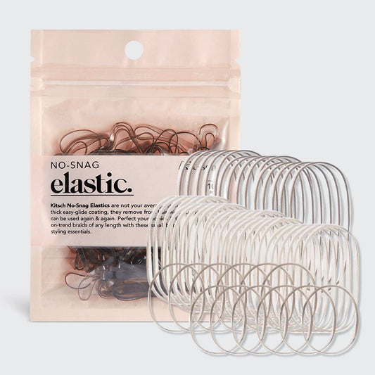KITSCH NO-SNAG ELASTIC 100pc - BROWN