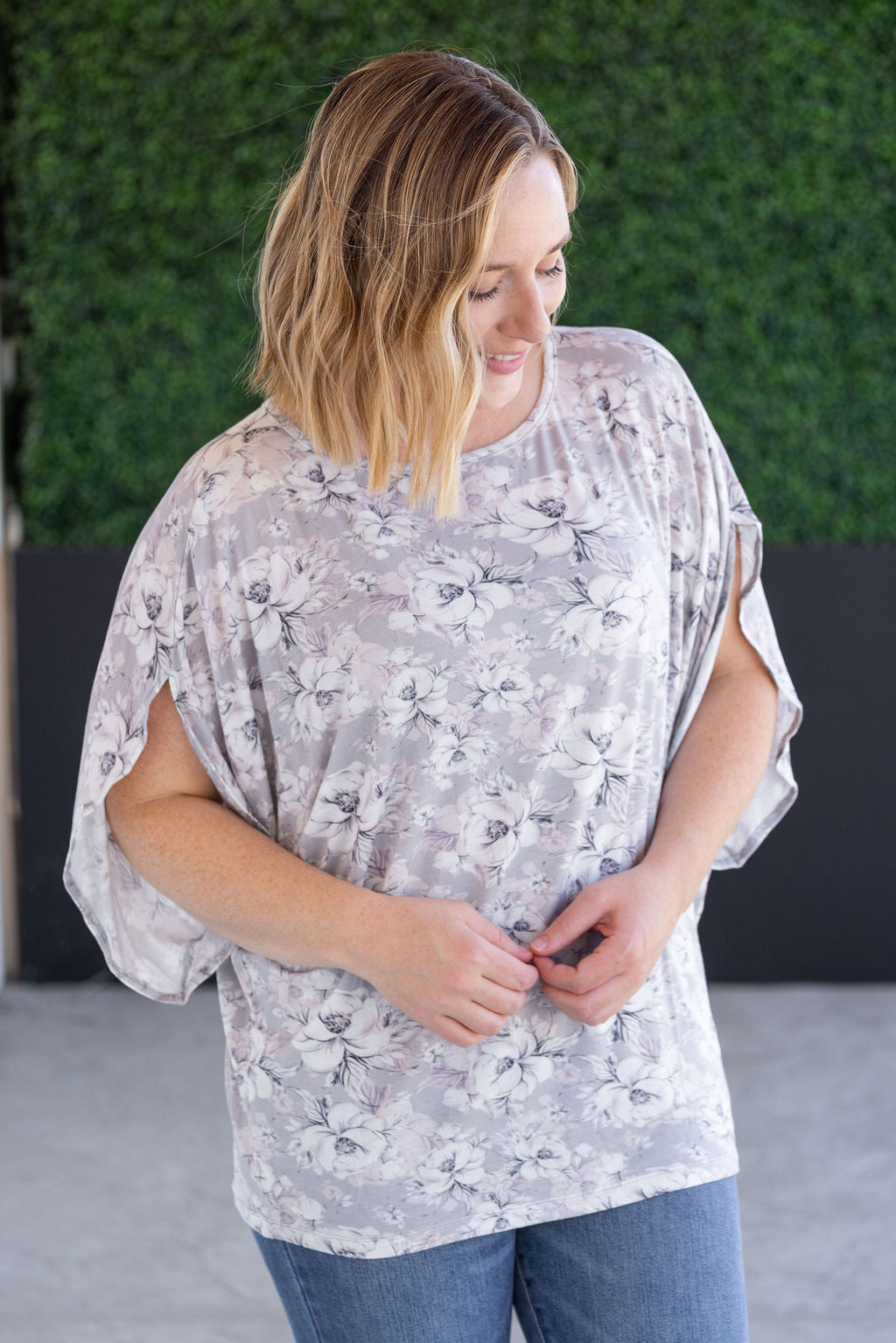 Darcy Dolman - Vintage Grey Floral