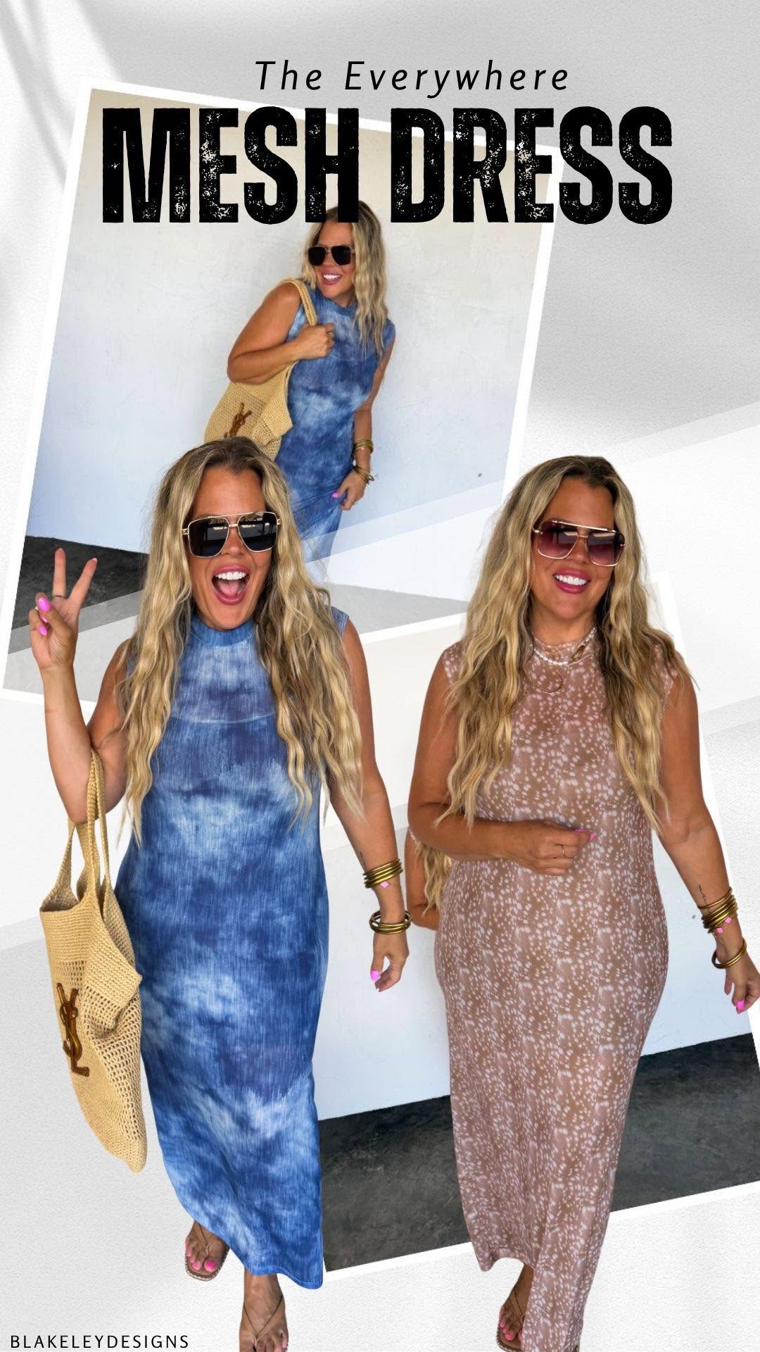 *PREORDER* THE EVERYWHERE MESH DRESS - TWO COLORS
