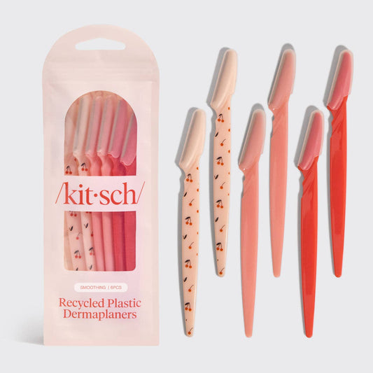 KITSCH RECYCLED PLASTIC DERMAPLANERS - 6 PC SET