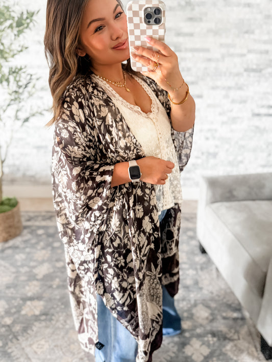 PATCHWORK PAISLEY VISCOSE KIMONO