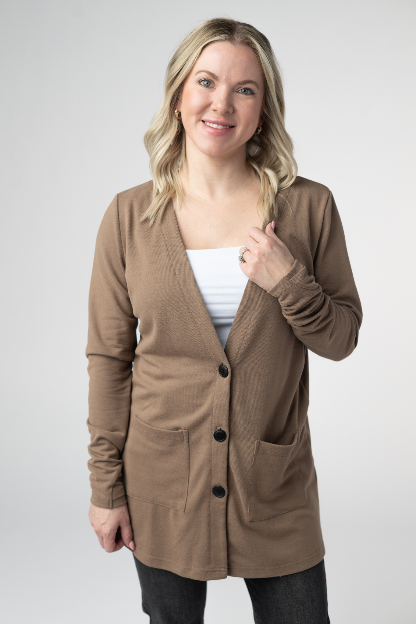 PREBOOK Cori Cardigan - Mocha