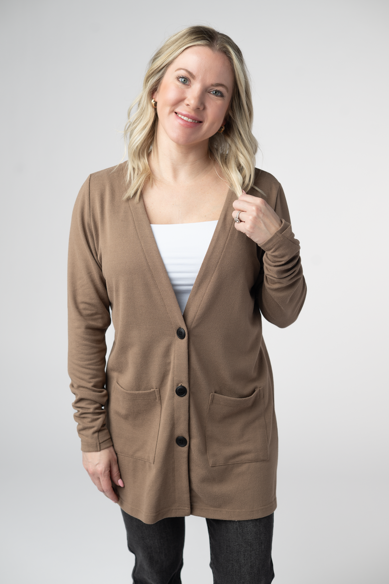 PREBOOK Cori Cardigan - Mocha