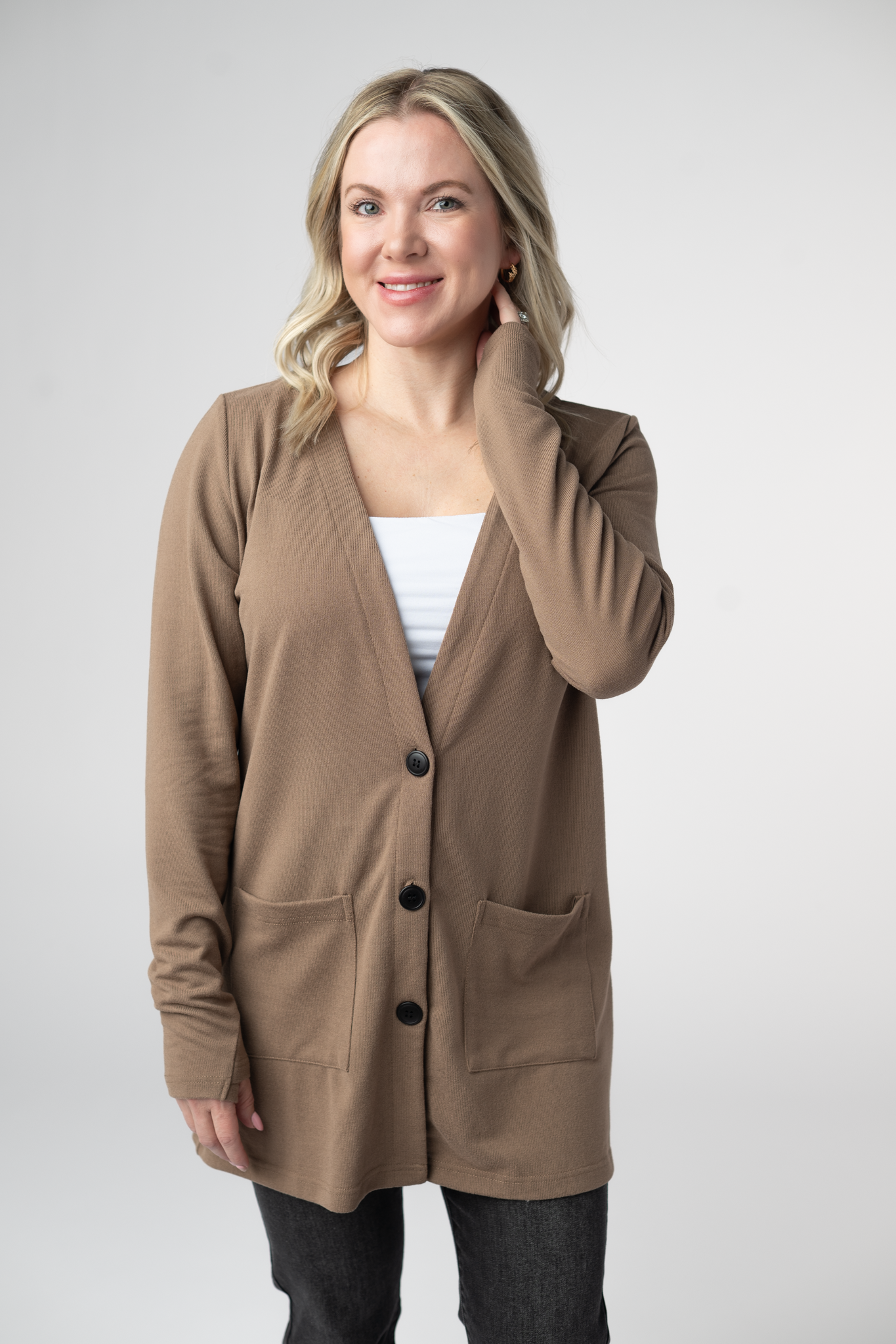 PREBOOK Cori Cardigan - Mocha
