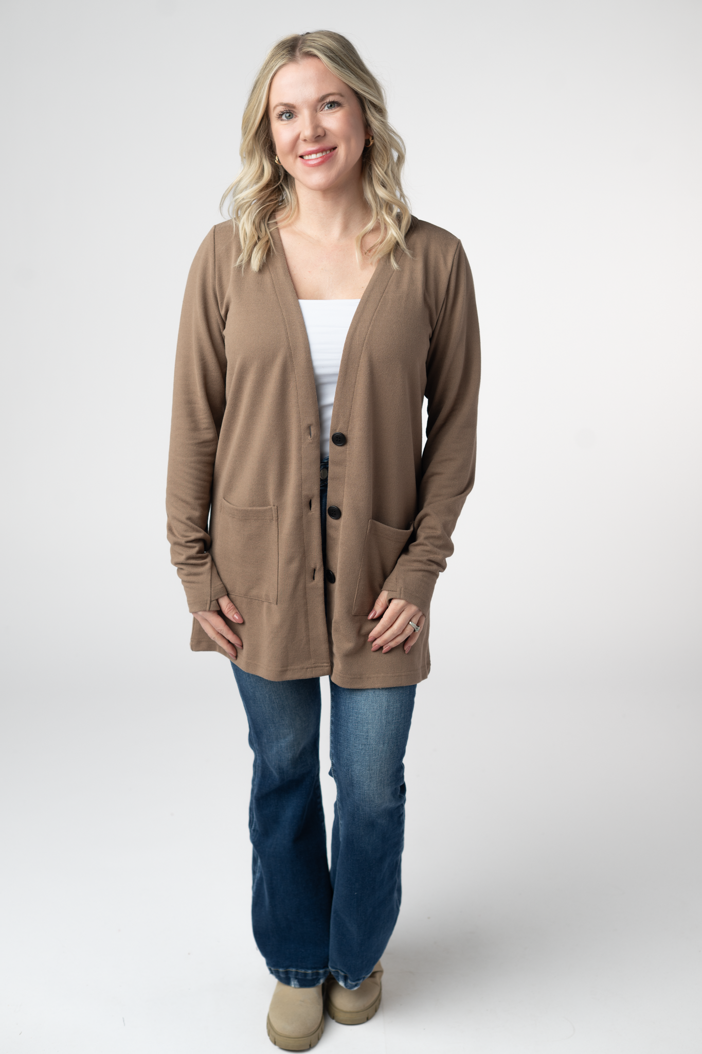 PREBOOK Cori Cardigan - Mocha