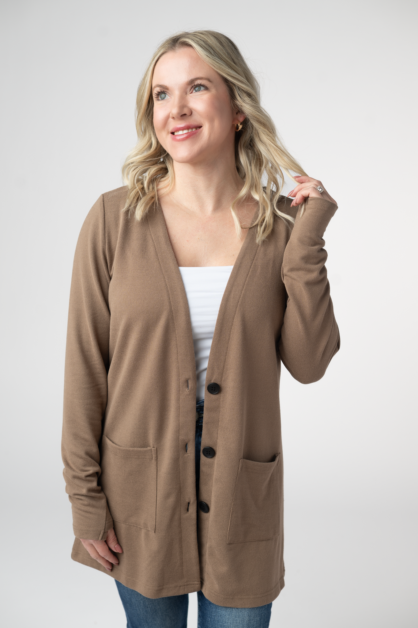 PREBOOK Cori Cardigan - Mocha