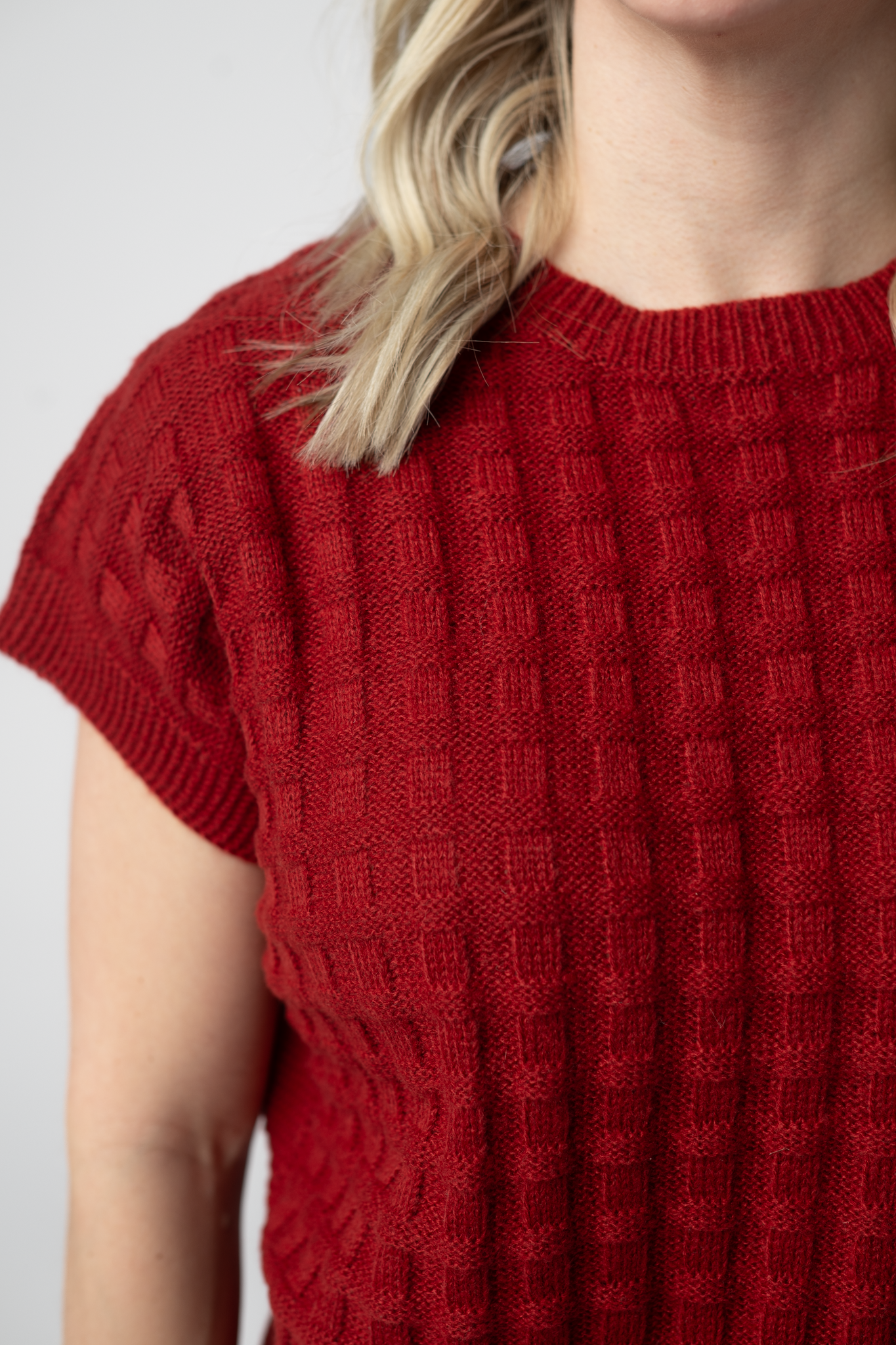 PREBOOK Kelly Knitted Top - Brick Red