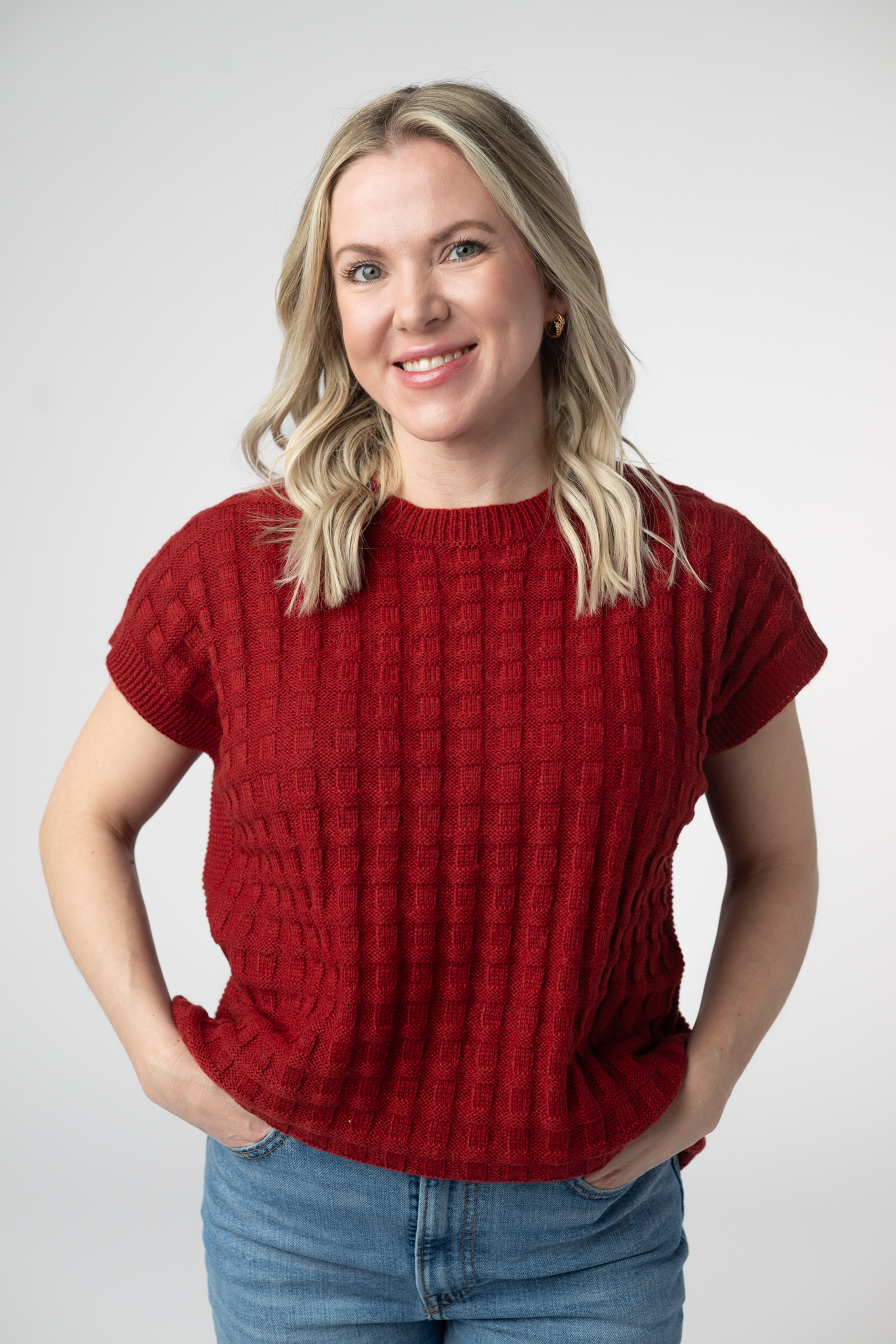 PREBOOK Kelly Knitted Top - Brick Red
