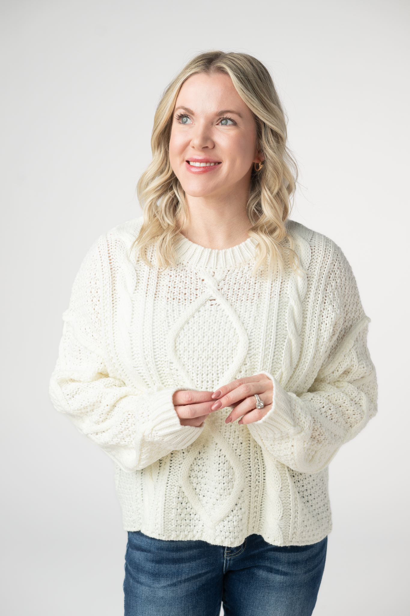 PREBOOK Cable Knit Sweater - Ivory
