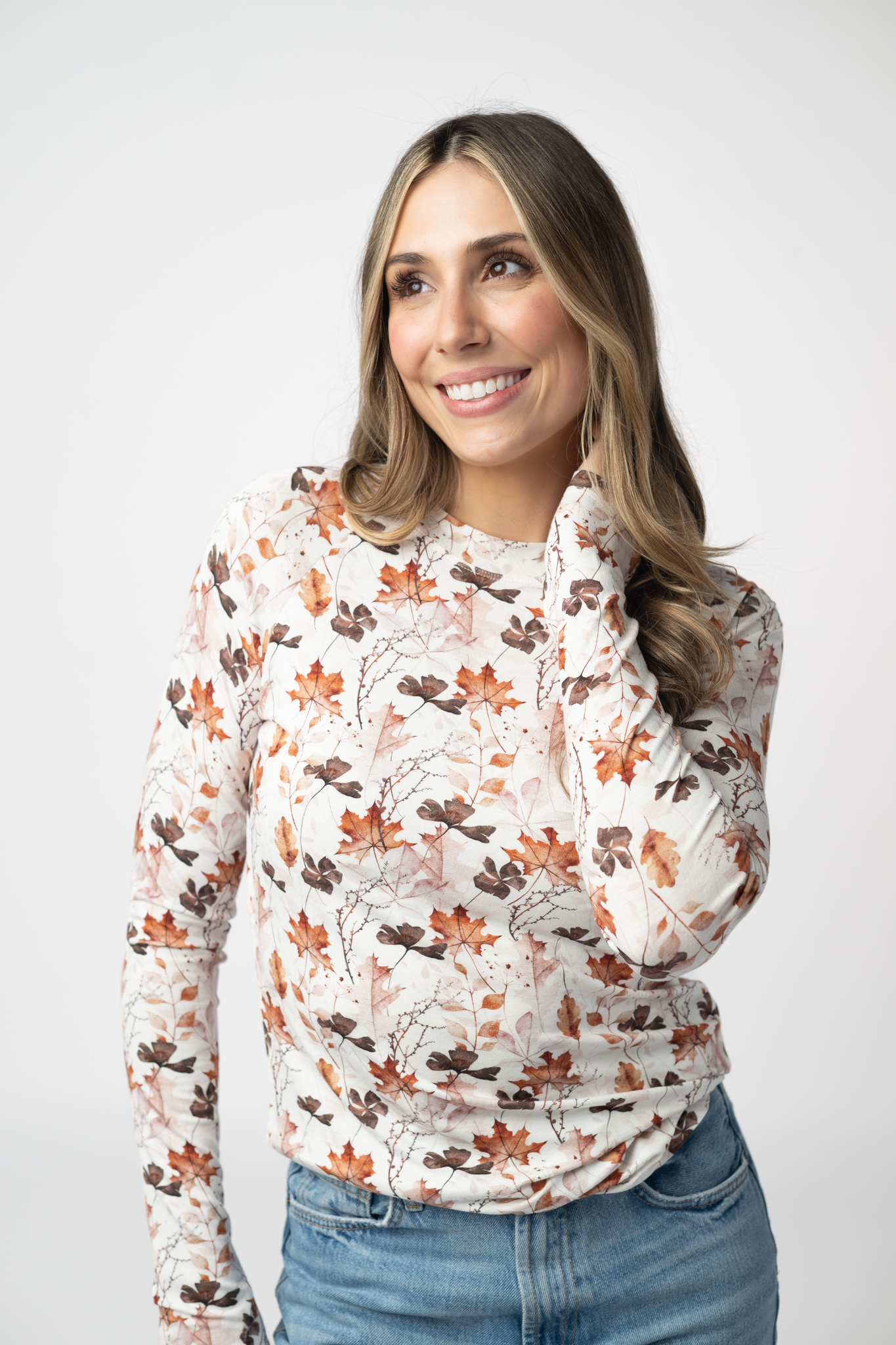 PREBOOK Blair Long Sleeve Top - Fall Foliage