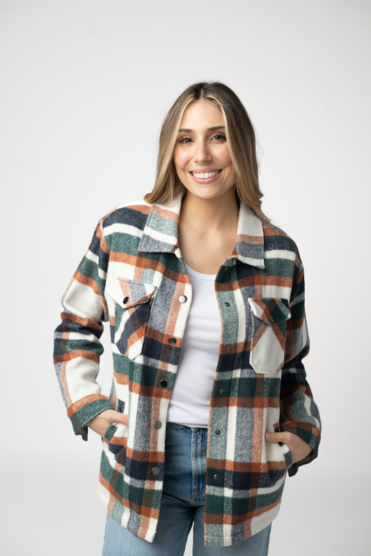 PREBOOK Norah Shacket - Harvest Plaid