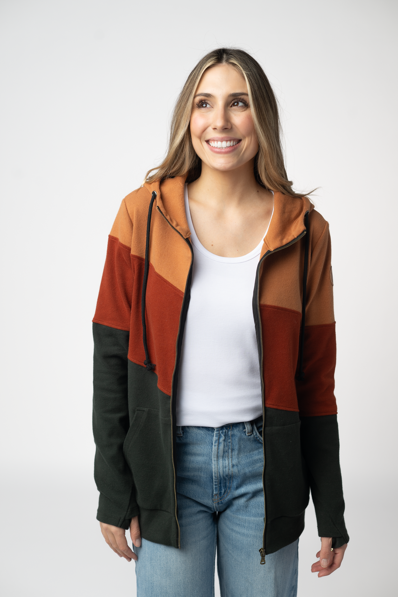 PREBOOK Colorblock Fullzip - Woodland Sunset Mix