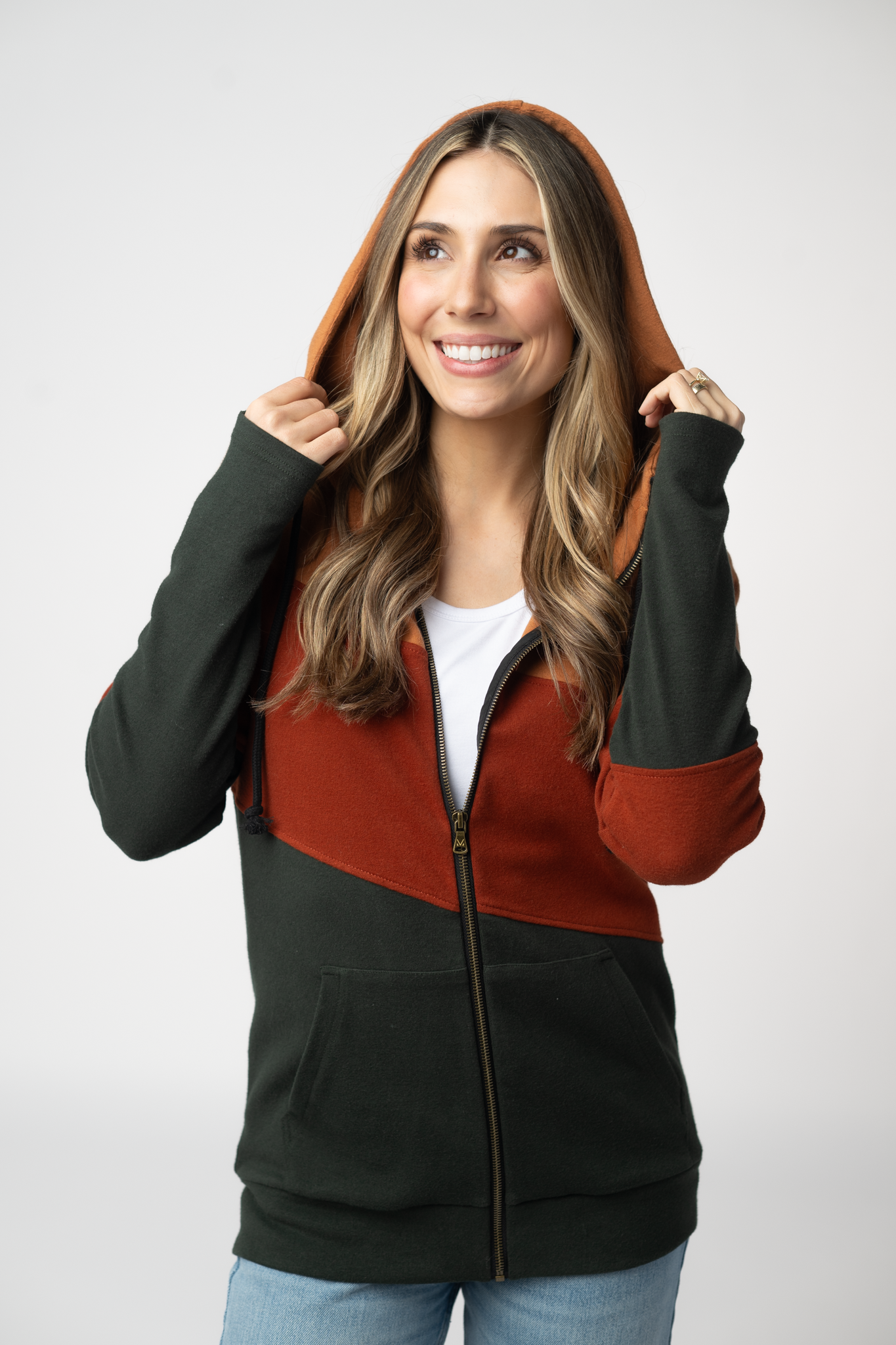 PREBOOK Colorblock Fullzip - Woodland Sunset Mix