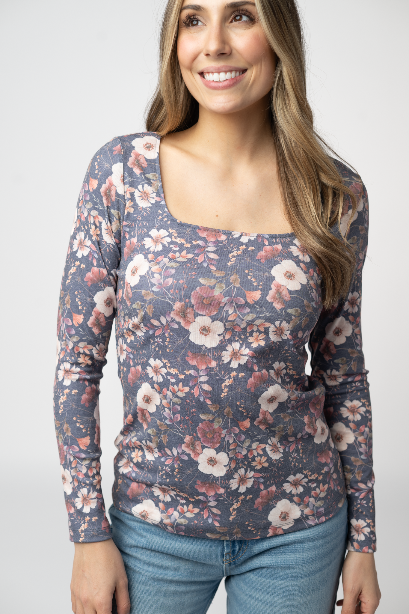 PREBOOK Alyssa Long Sleeve Top - Blushwood Floral