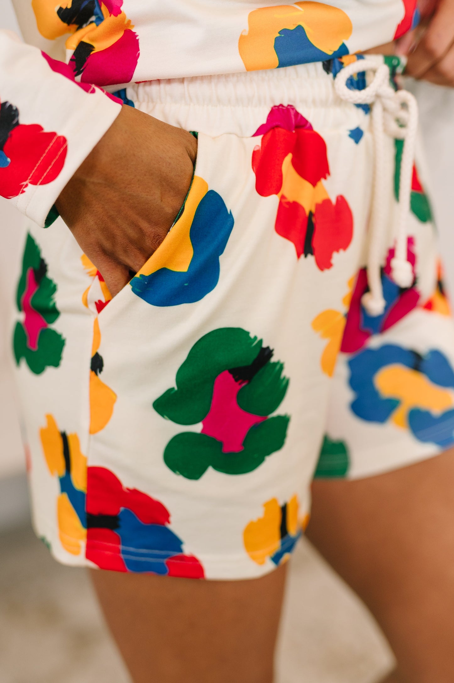 FOREVER YOUNG ABSTRACT CHEETAH TOP & SHORTS SRT