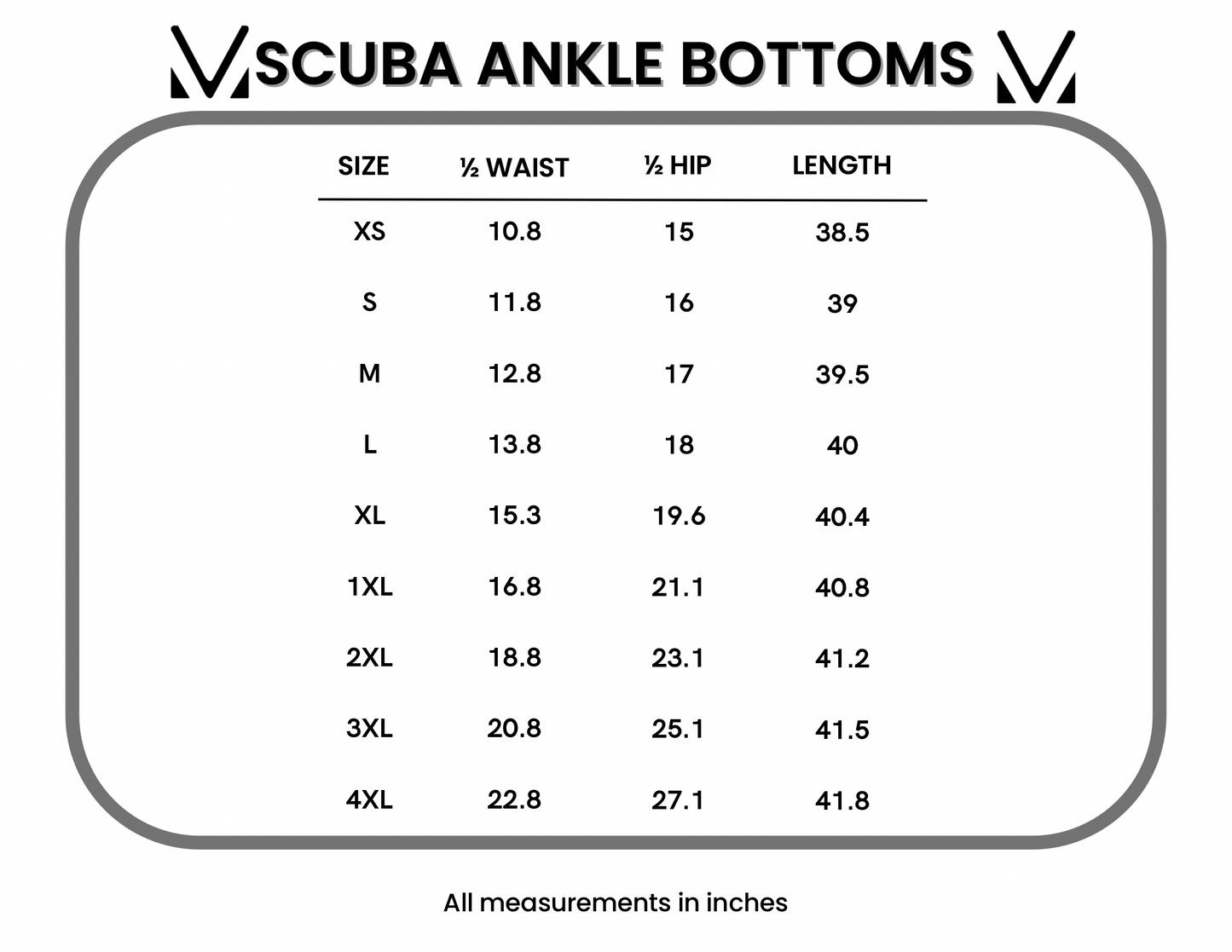 Scuba Ankle Bottoms - Black
