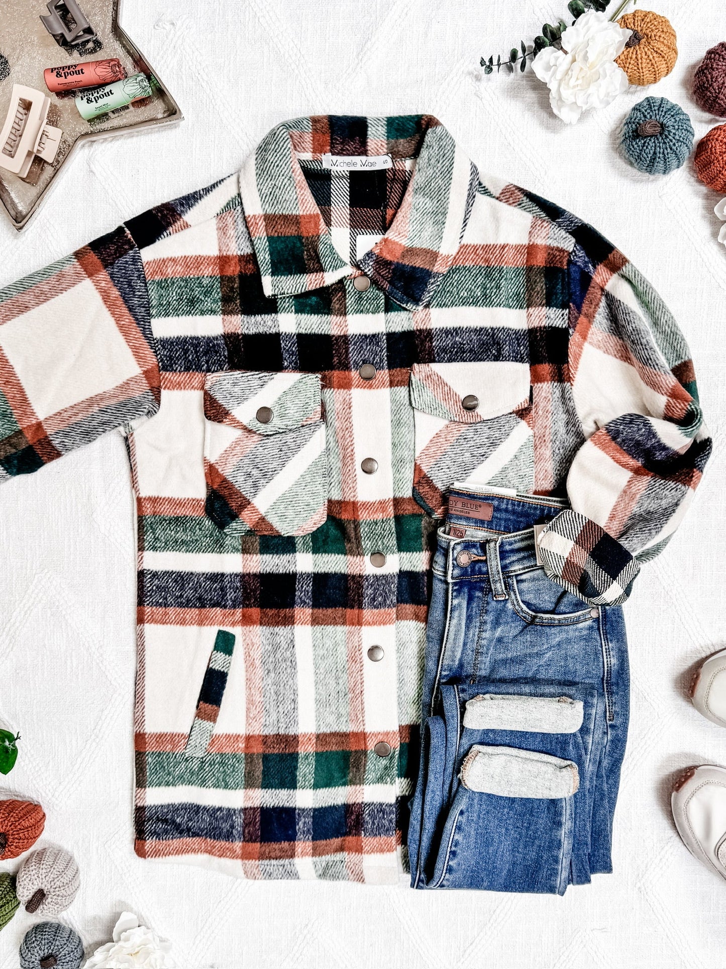PREBOOK Norah Shacket - Harvest Plaid