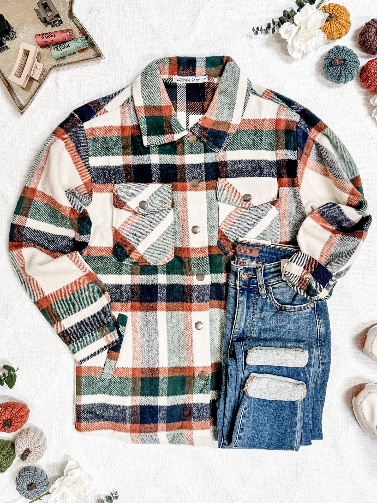 PREBOOK Norah Shacket - Harvest Plaid