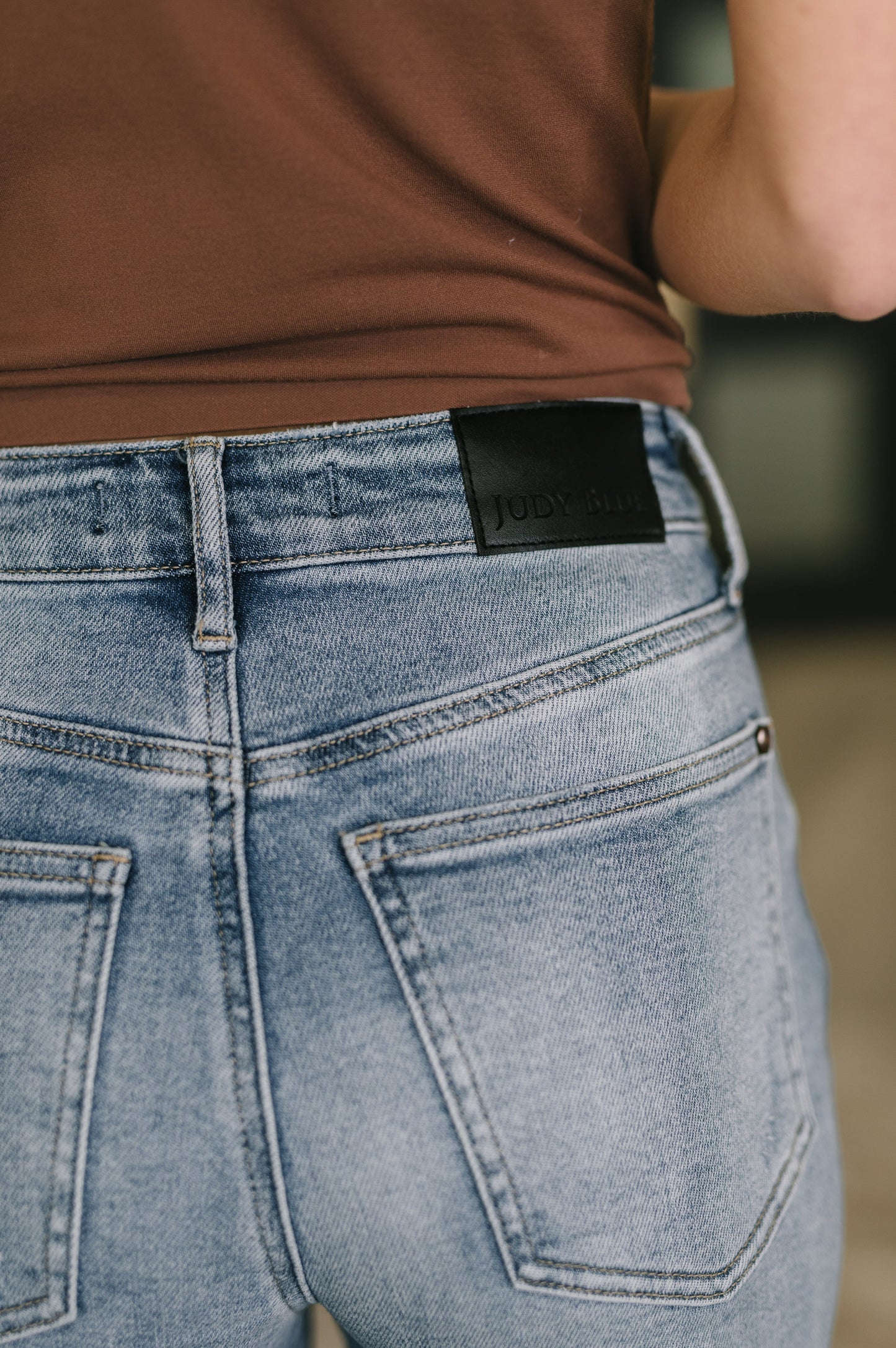 JUDY BLUE HIGH RISE RIGID MAGIC SLIM STRAIGHT JEANS