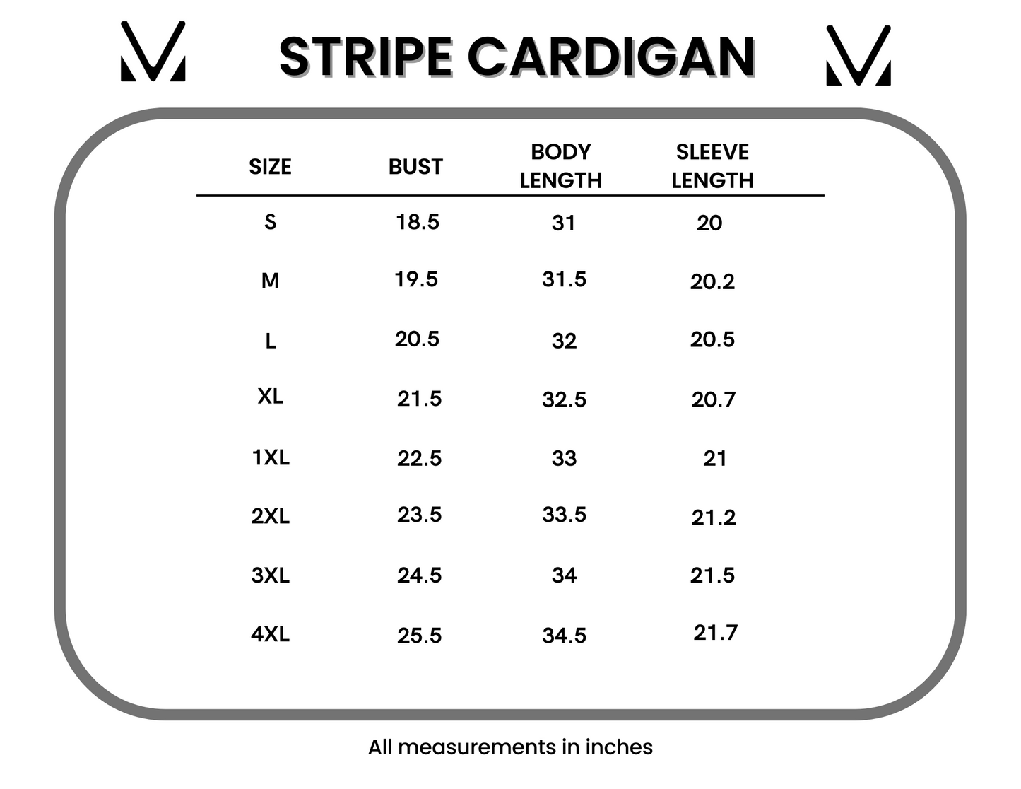 PREBOOK Fall Striped Cardigan