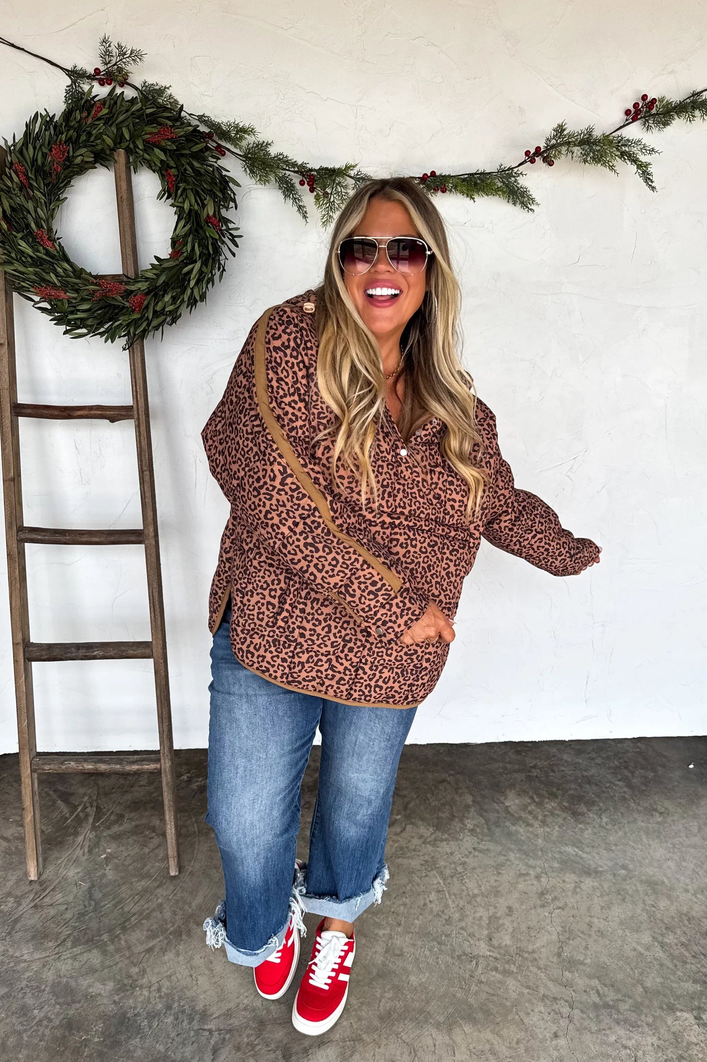 CHEETAH PRINTED PEYTON PUFFER JACKETS