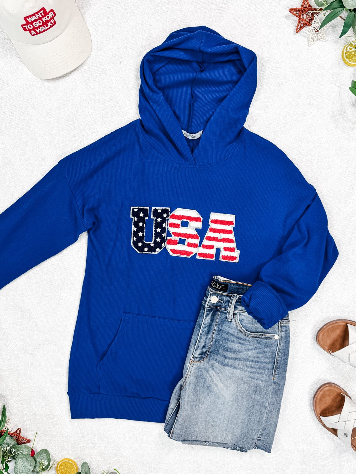 Corrine Hoodie - Royal Blue USA