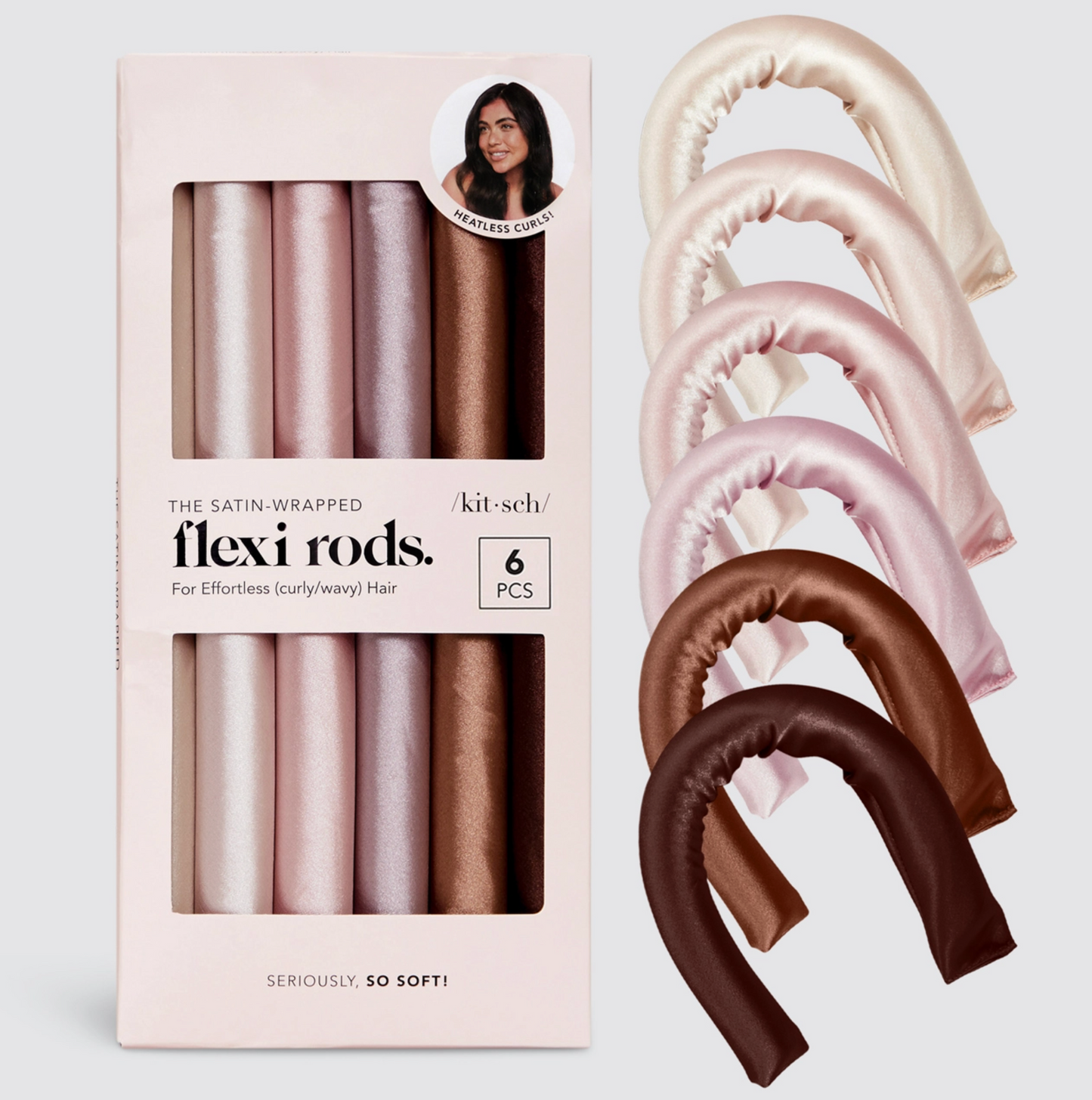 KITSCH SATIN WRAPPED FLEXI RODS