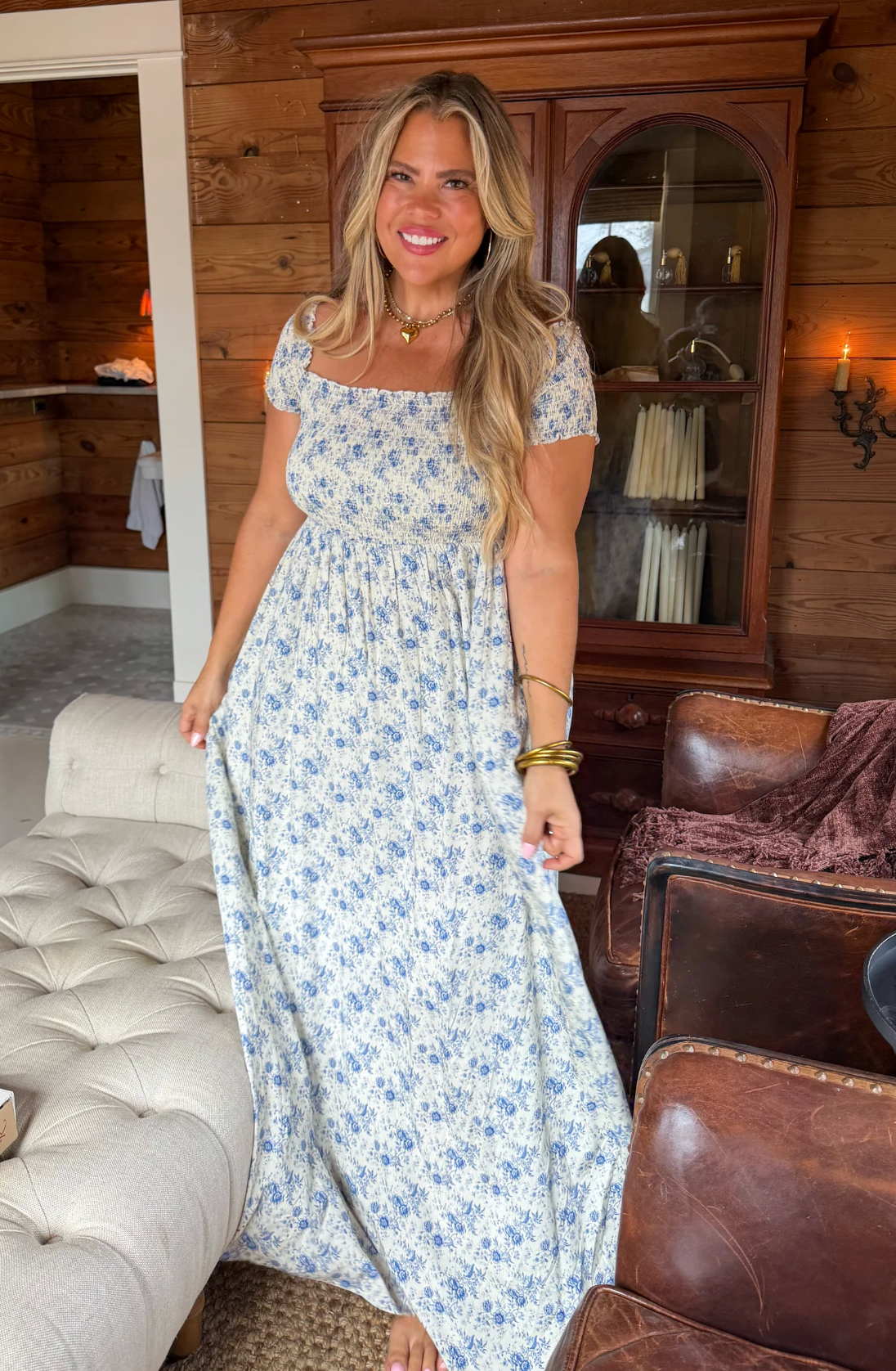 SPRING MADELINE FLORAL DRESS - TWO COLORS