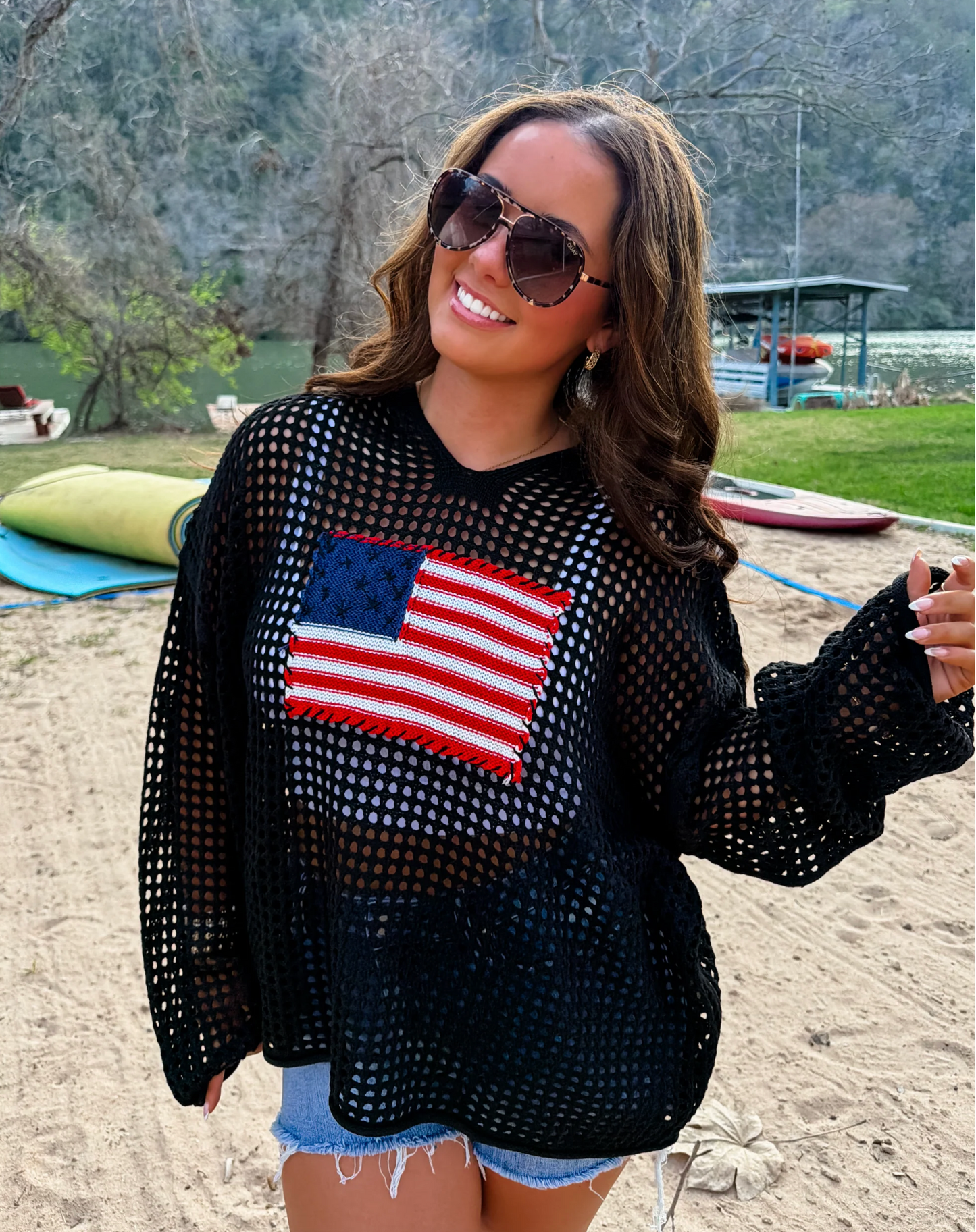*PREORDER* FREEDOM FLAG PATCH HOODED PULLOVER - FOUR COLORS