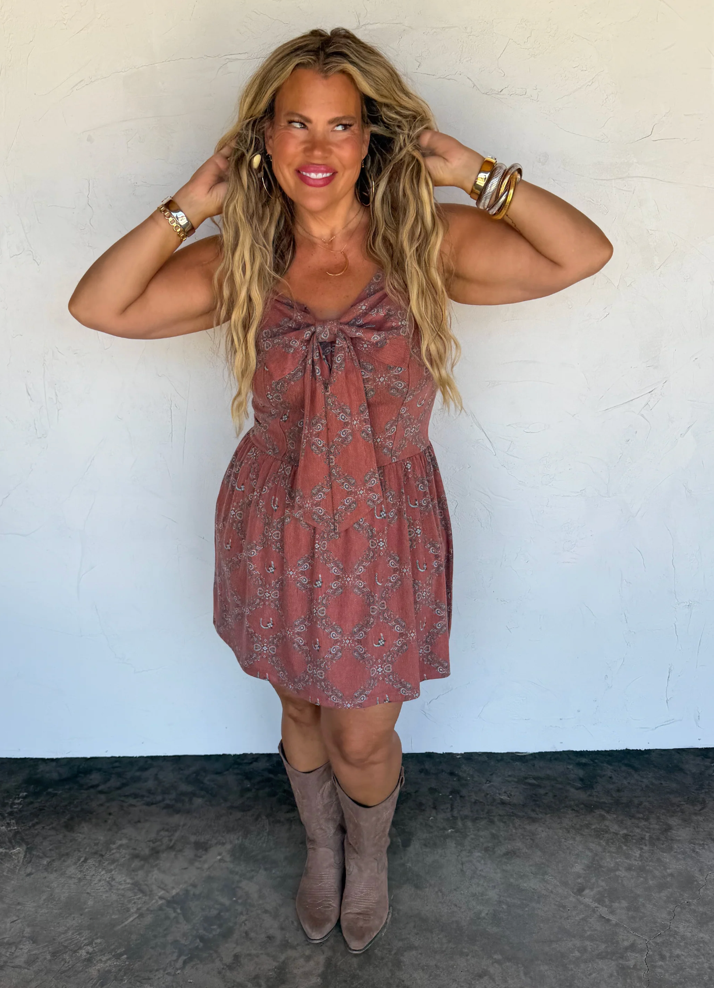 *PREORDER* BRIA BOW DRESS - TWO COLORS