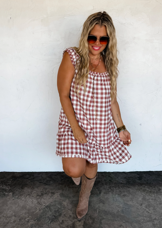*PREORDER* SUNSET TIDES BABYDOLL DRESS - TWO COLORS