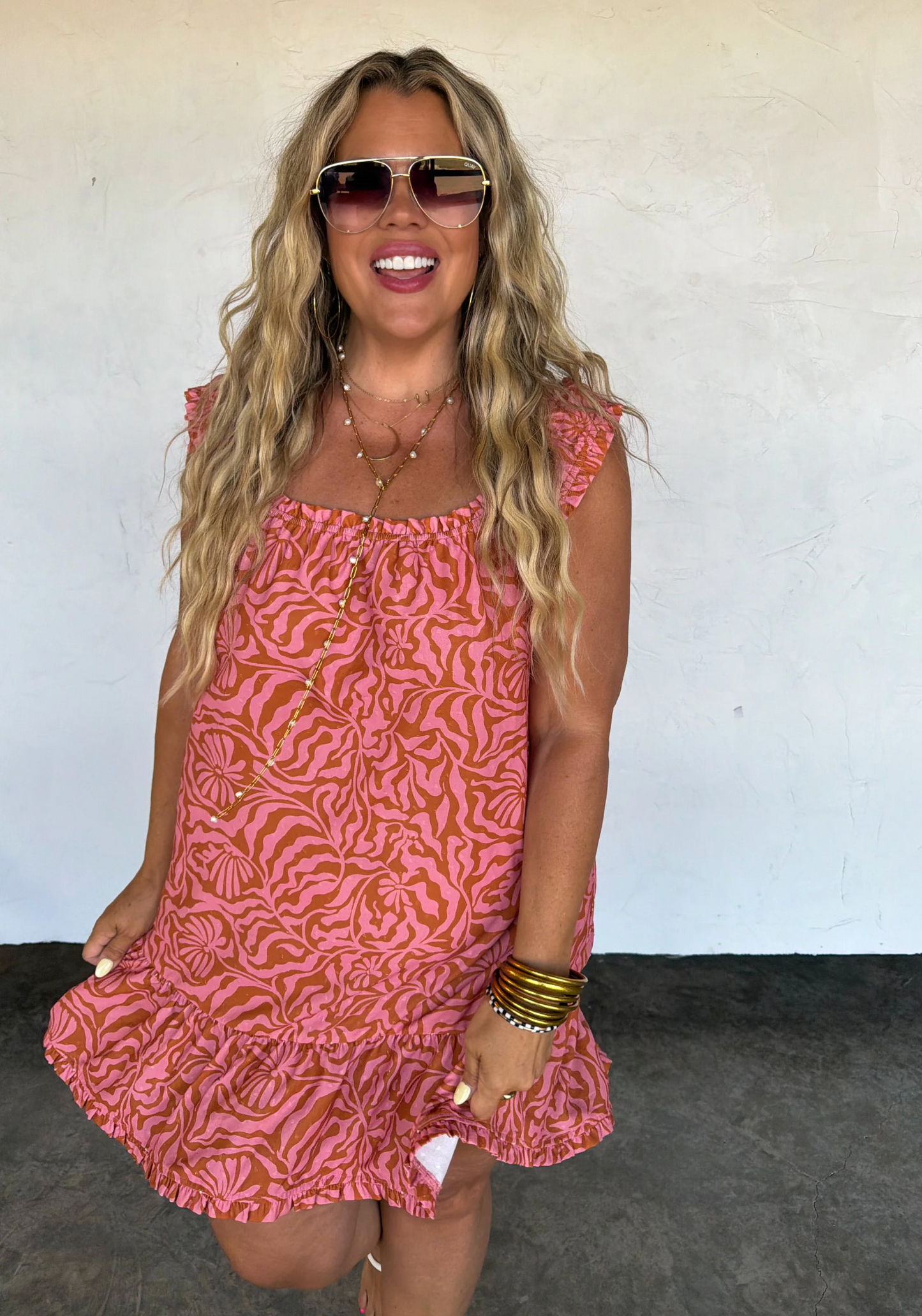 *PREORDER* SUNSET TIDES BABYDOLL DRESS - TWO COLORS