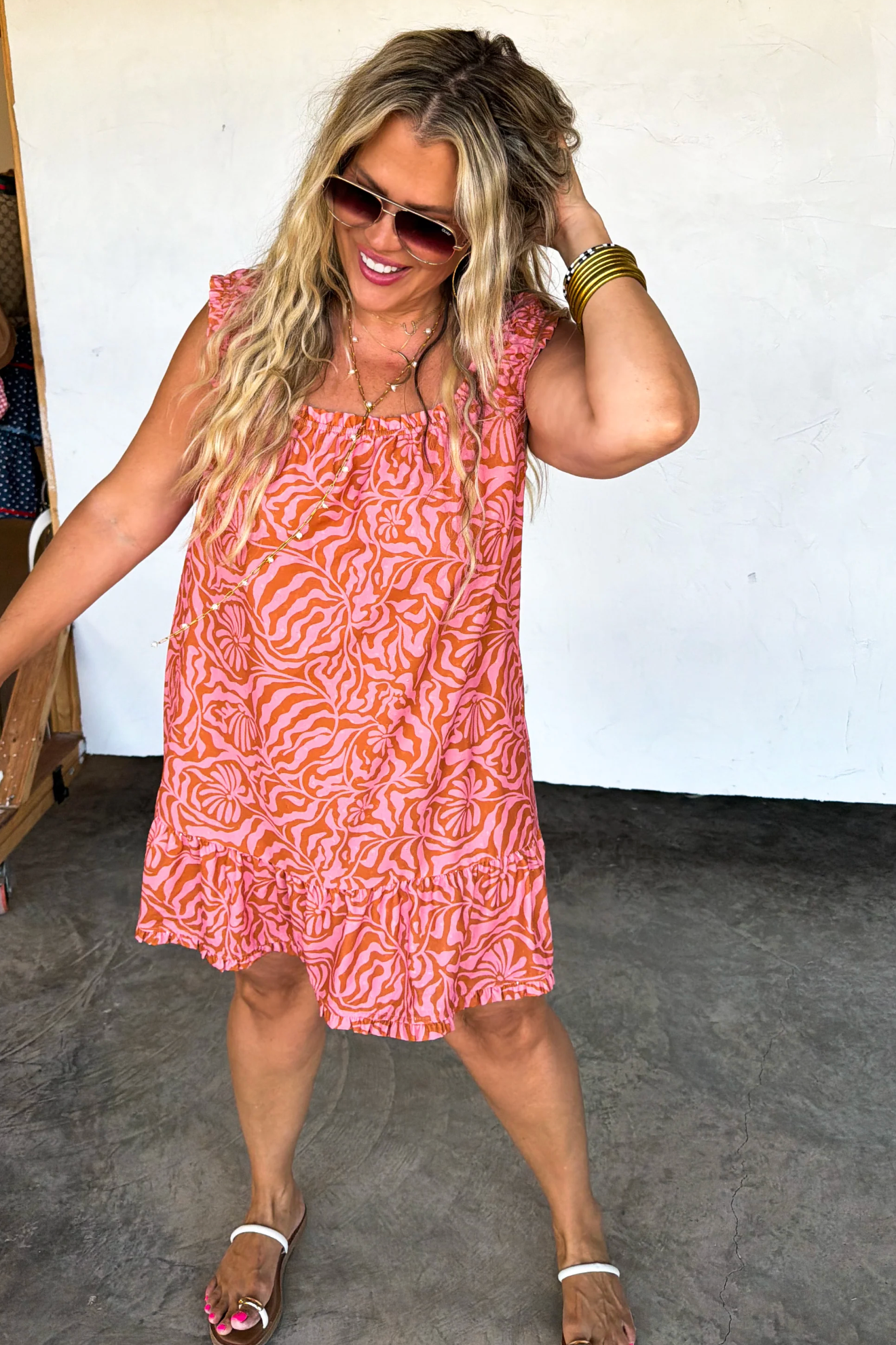 *PREORDER* SUNSET TIDES BABYDOLL DRESS - TWO COLORS