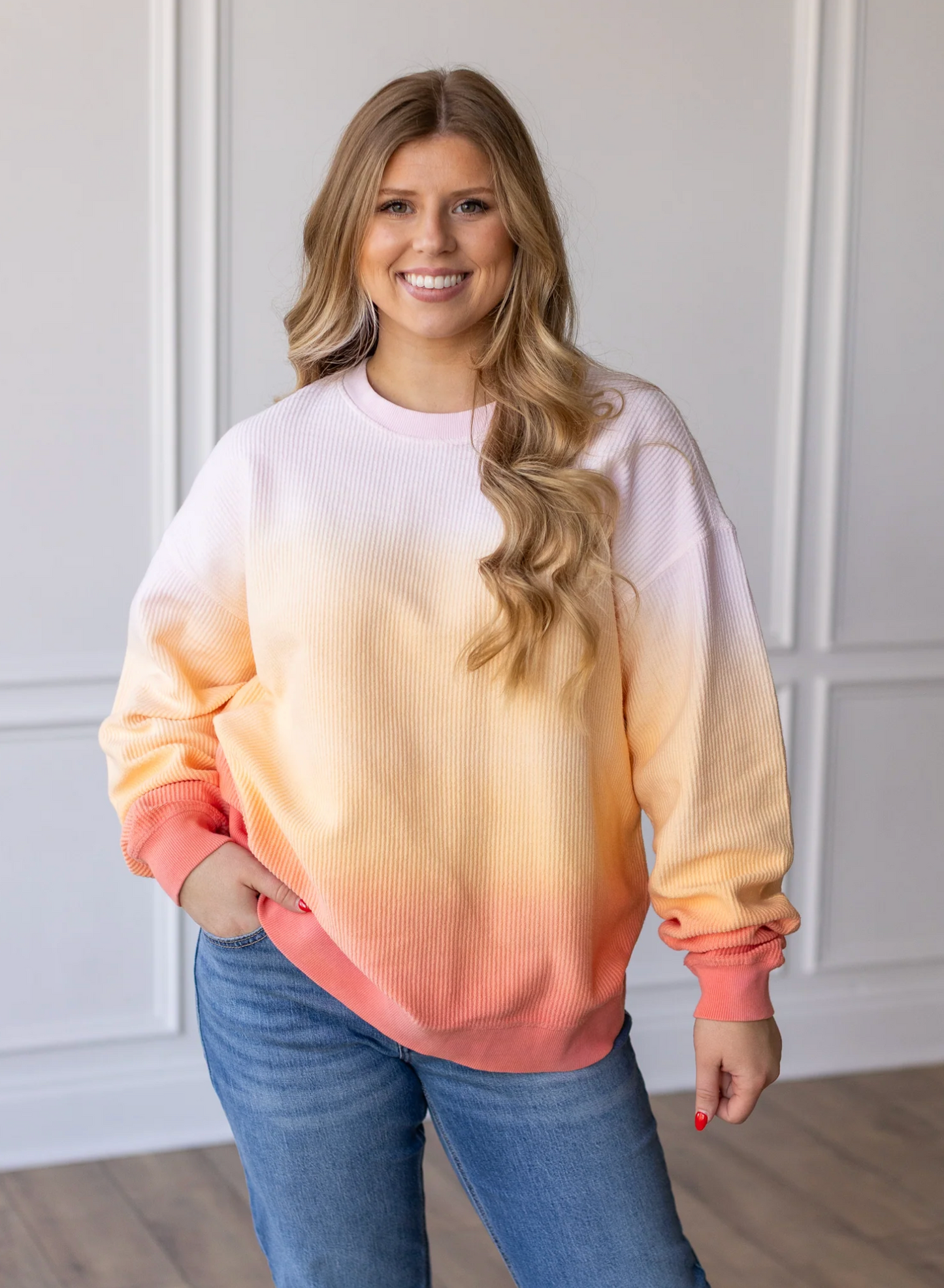 *PREORDER* SOUTHERN SUNSET OMBRE CORDED CREW