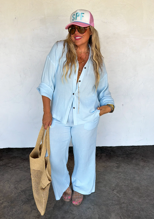 *PREORDER* COASTAL BREEZE GAUZE SET - THREE COLORS