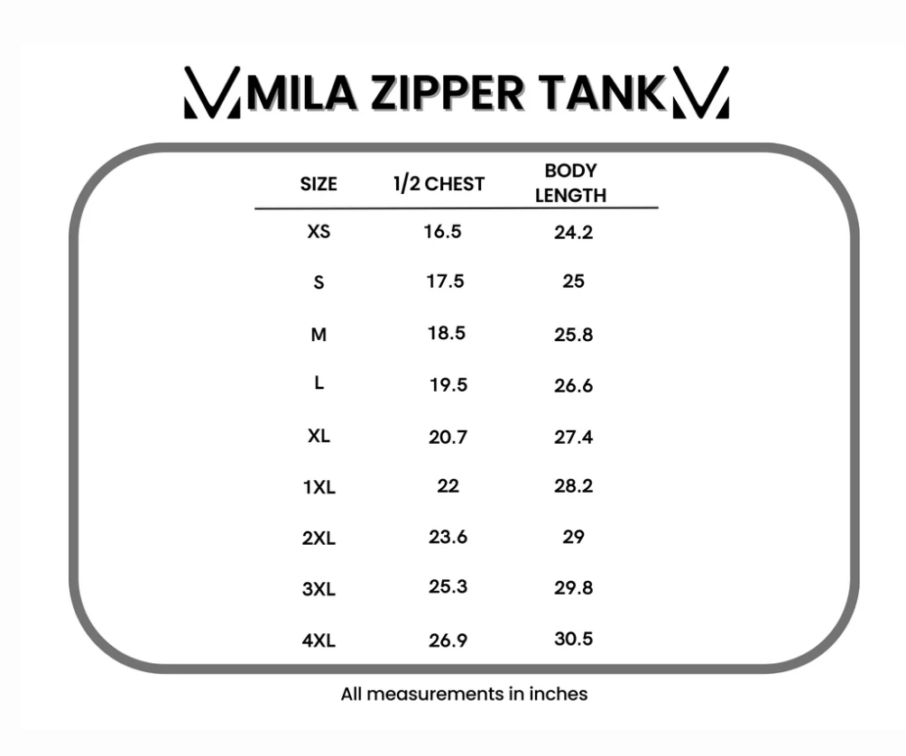 Mila Zipper Tank - Blue